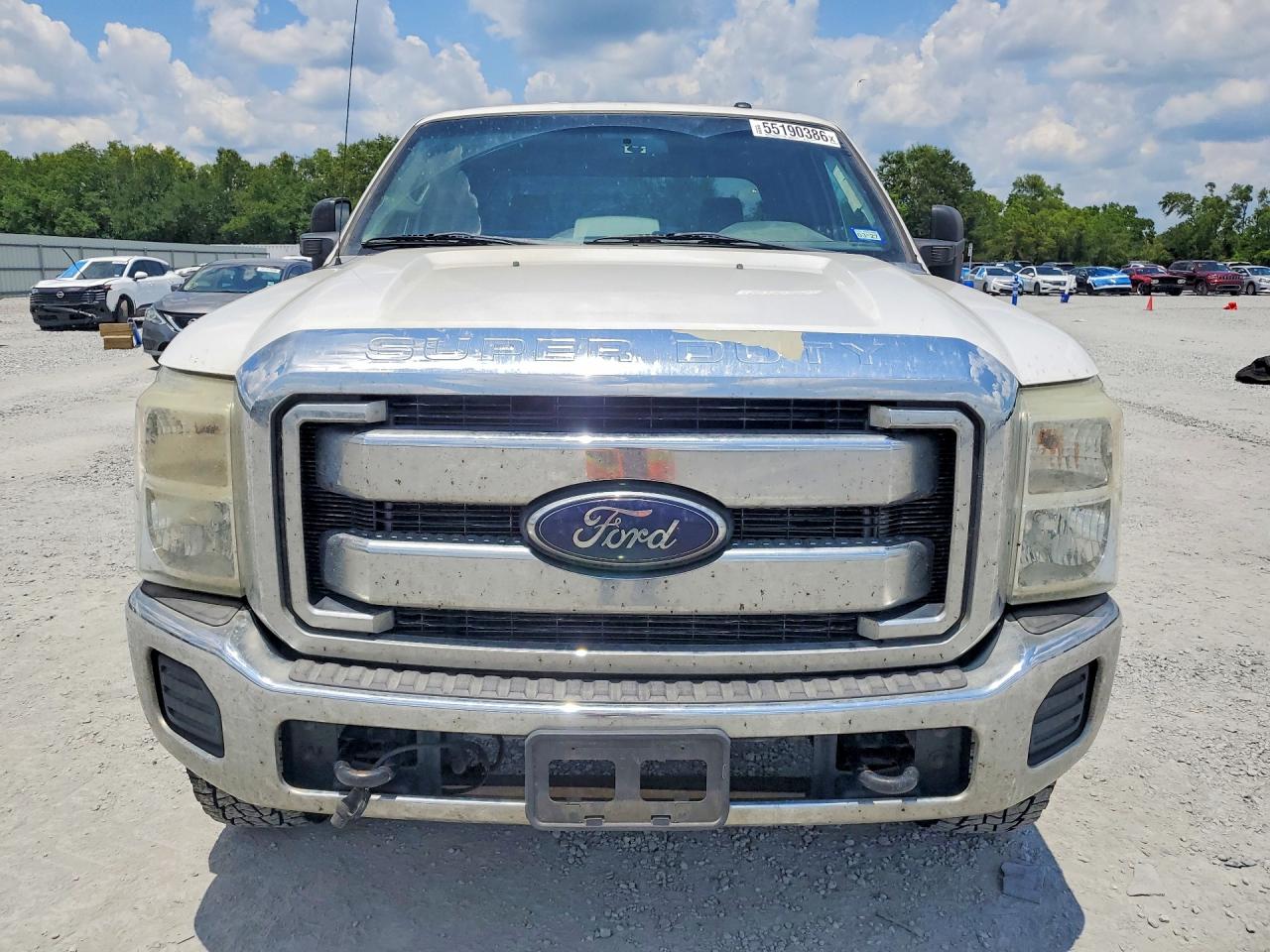 2012 Ford F250 Super Duty White vin: 1FT7W2BT2CEB41594