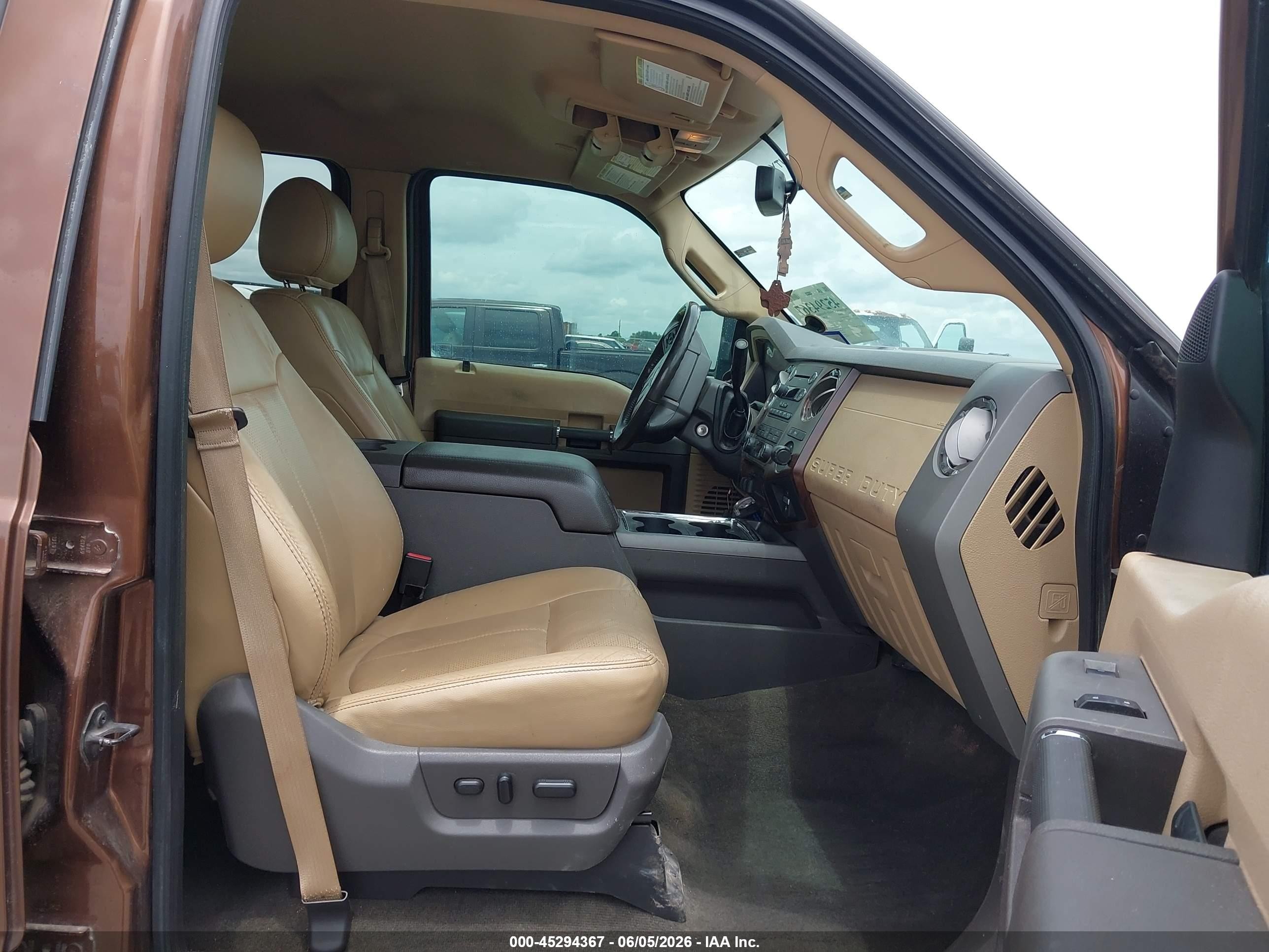 2012 Ford F-250 Lariat Brown vin: 1FT7W2BT2CEB92318