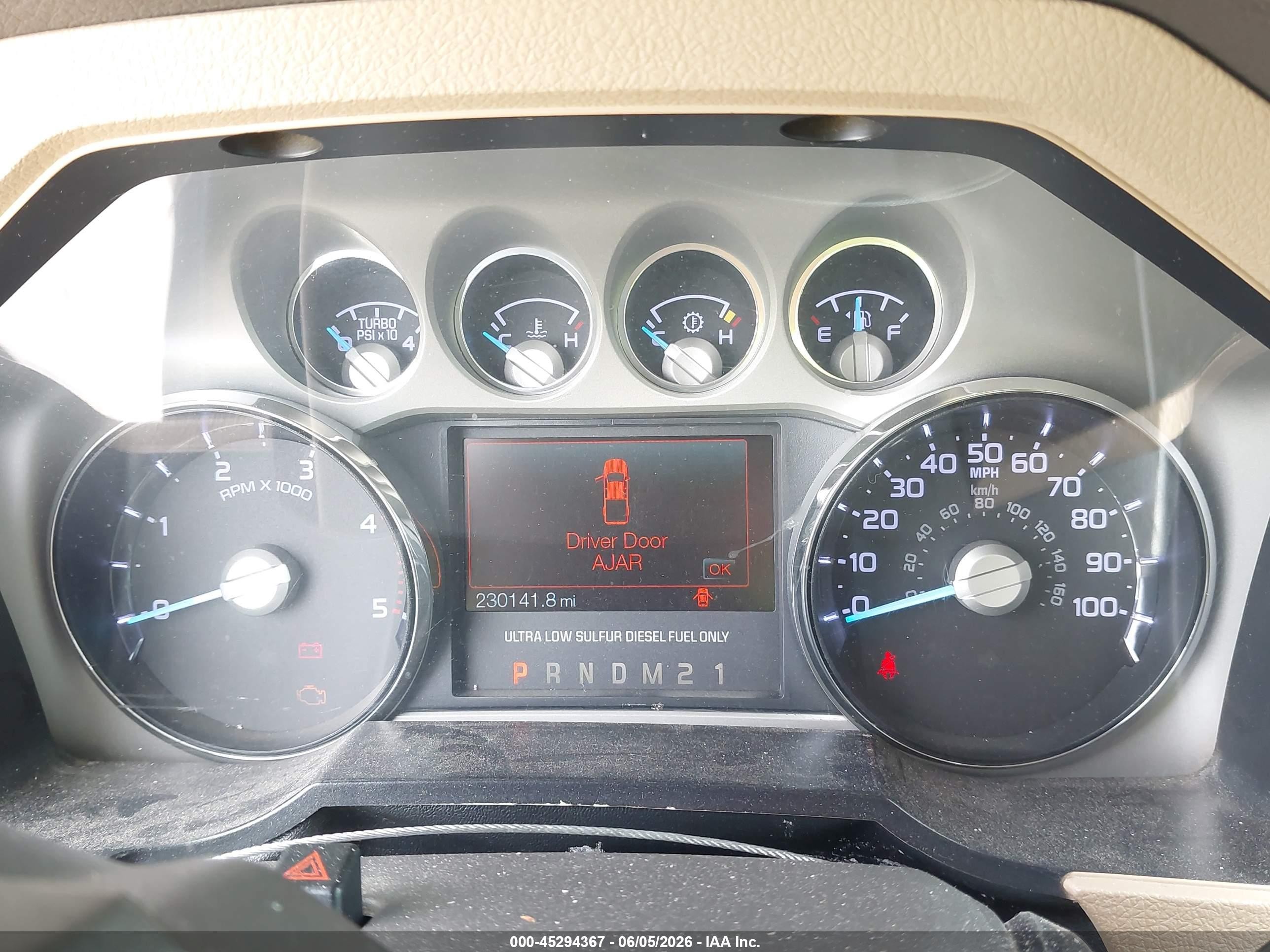 2012 Ford F-250 Lariat Brown vin: 1FT7W2BT2CEB92318