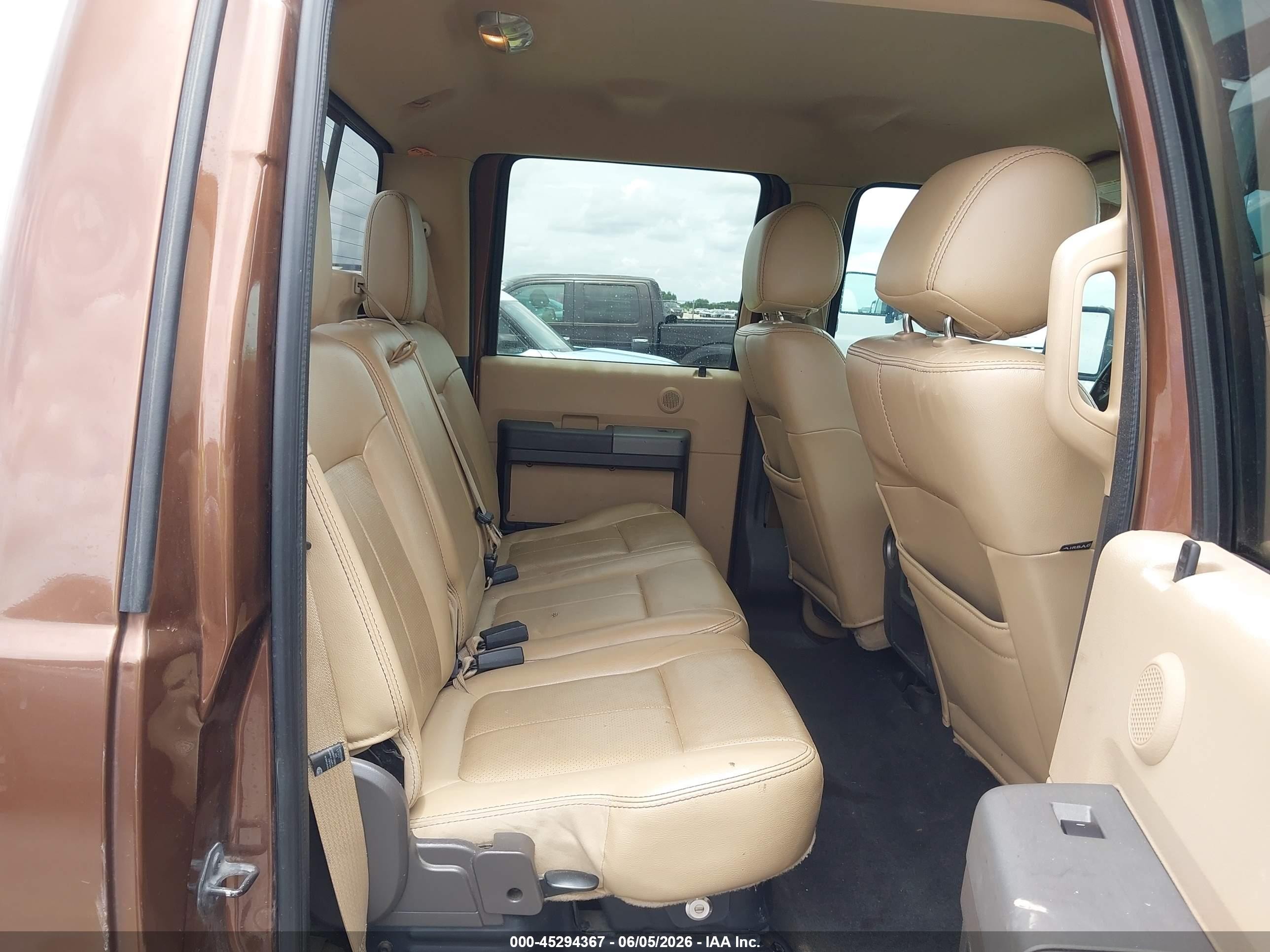 2012 Ford F-250 Lariat Brown vin: 1FT7W2BT2CEB92318