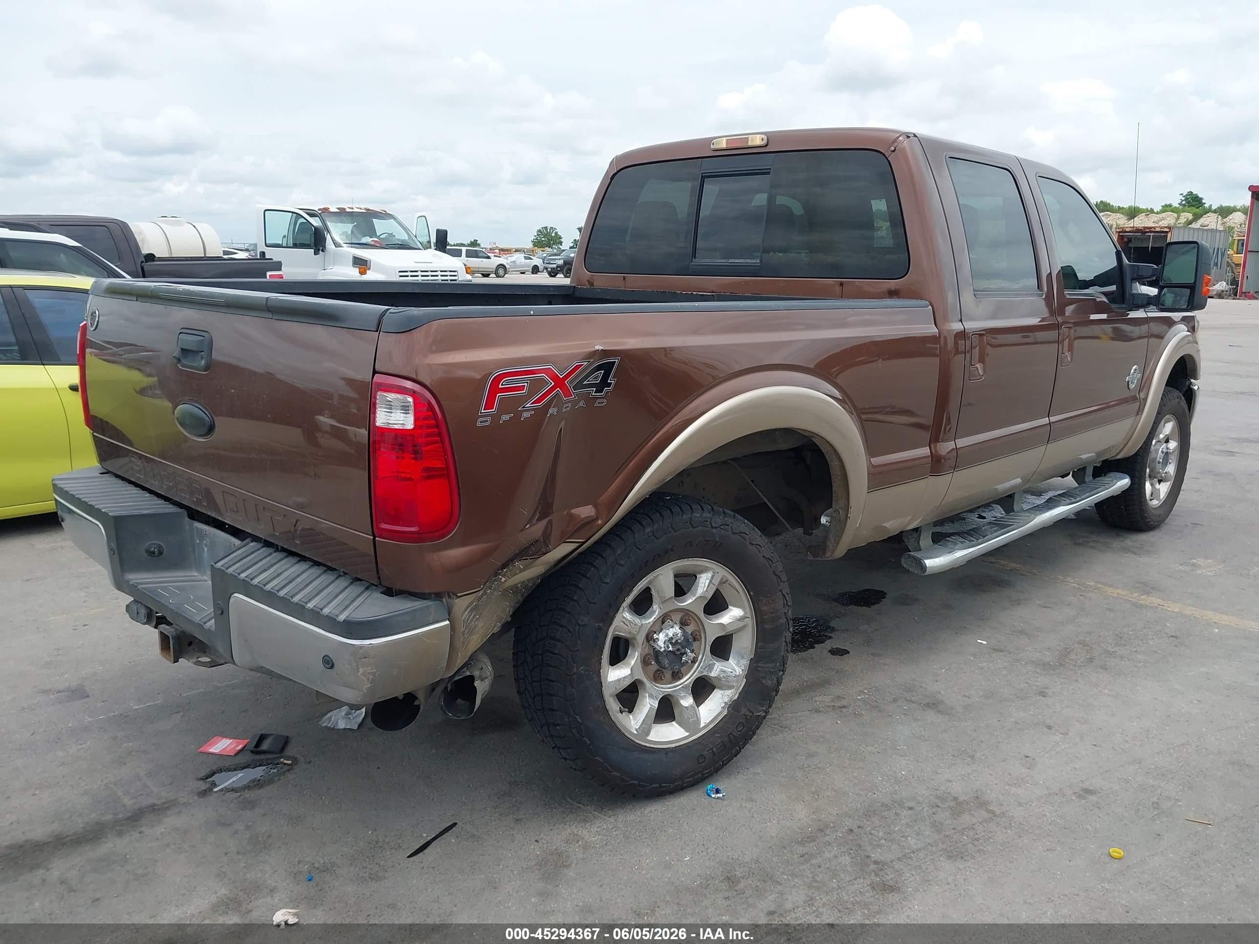 2012 Ford F-250 Lariat Brown vin: 1FT7W2BT2CEB92318