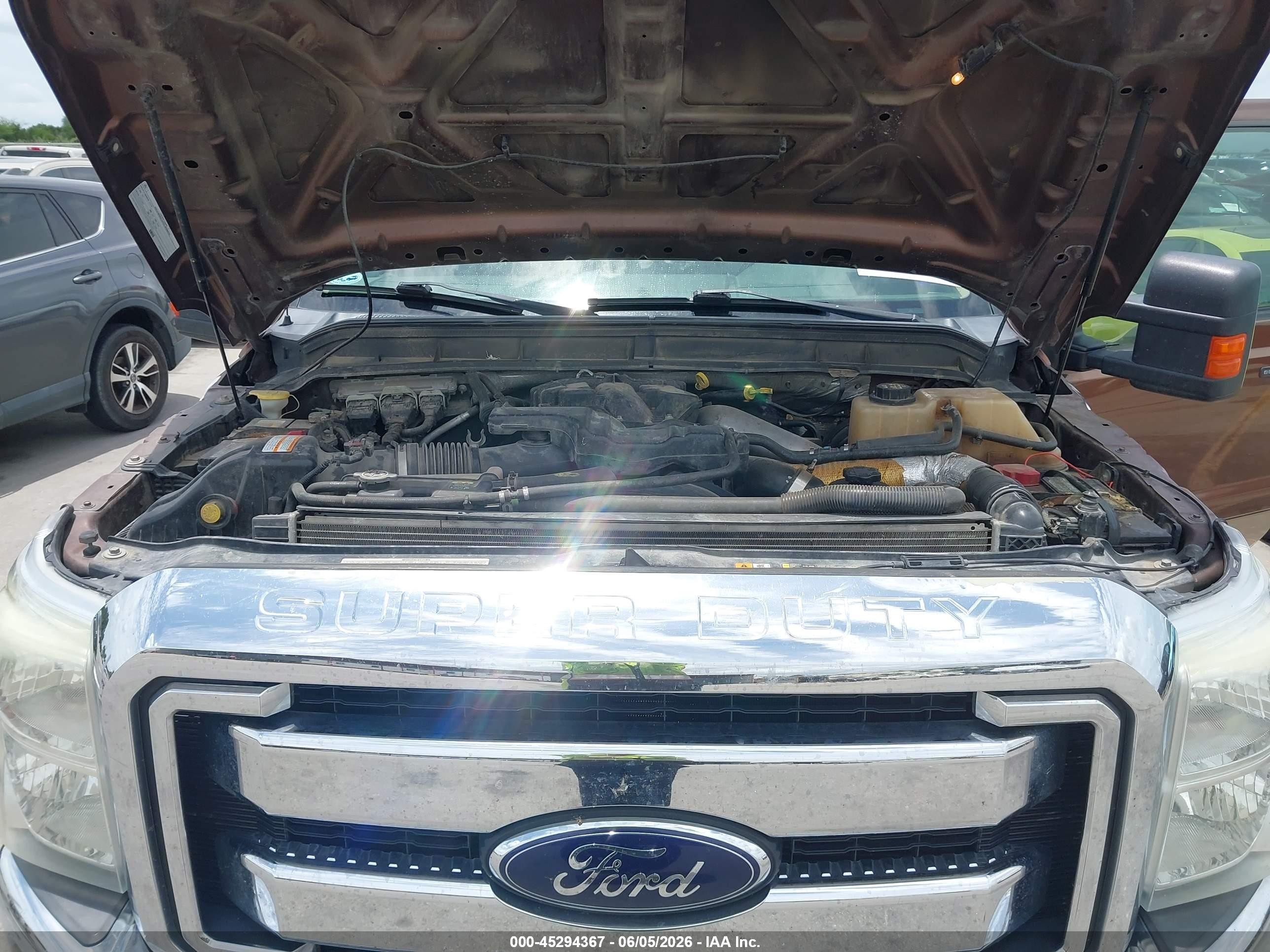 2012 Ford F-250 Lariat Brown vin: 1FT7W2BT2CEB92318