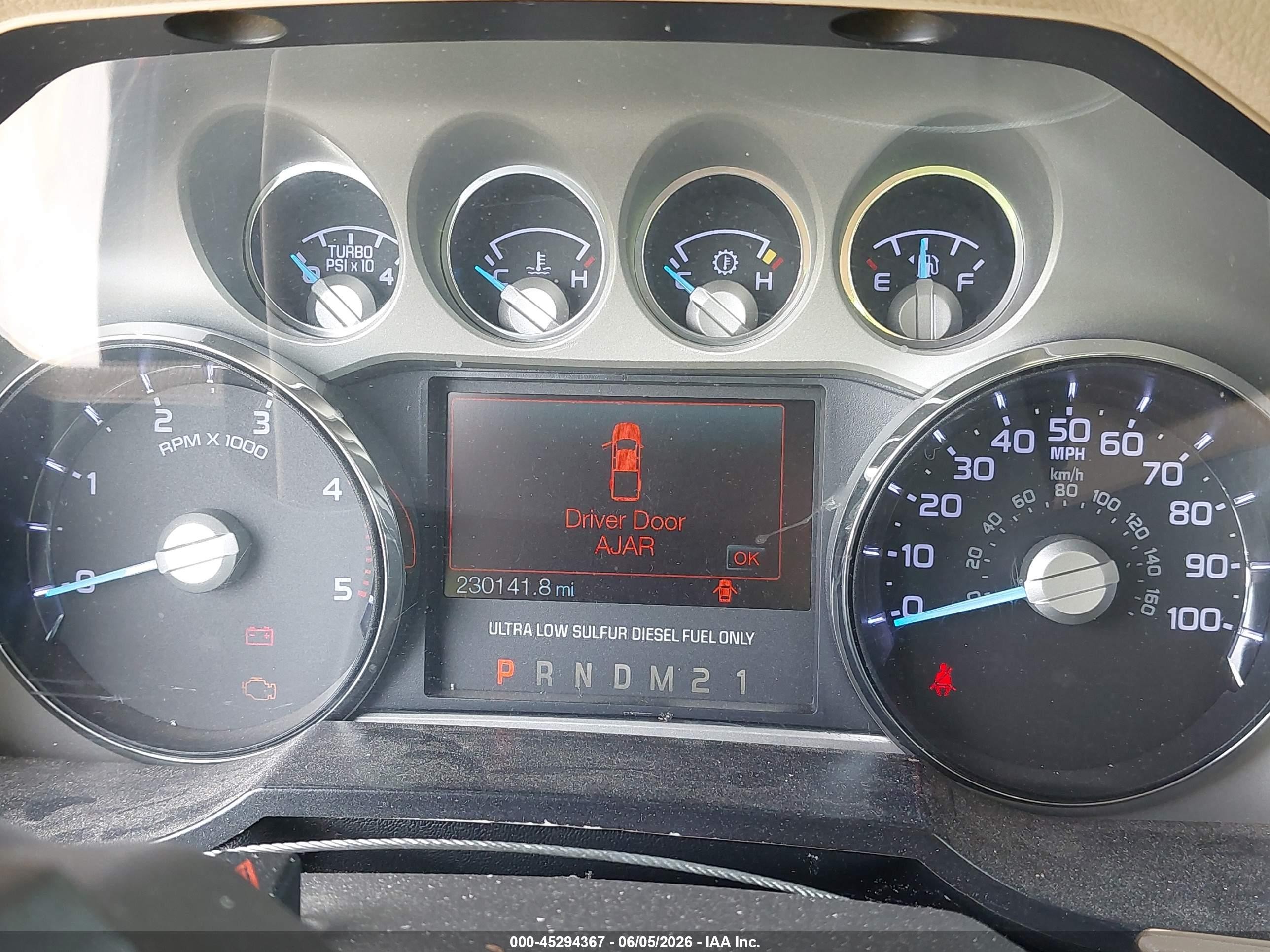 2012 Ford F-250 Lariat Brown vin: 1FT7W2BT2CEB92318