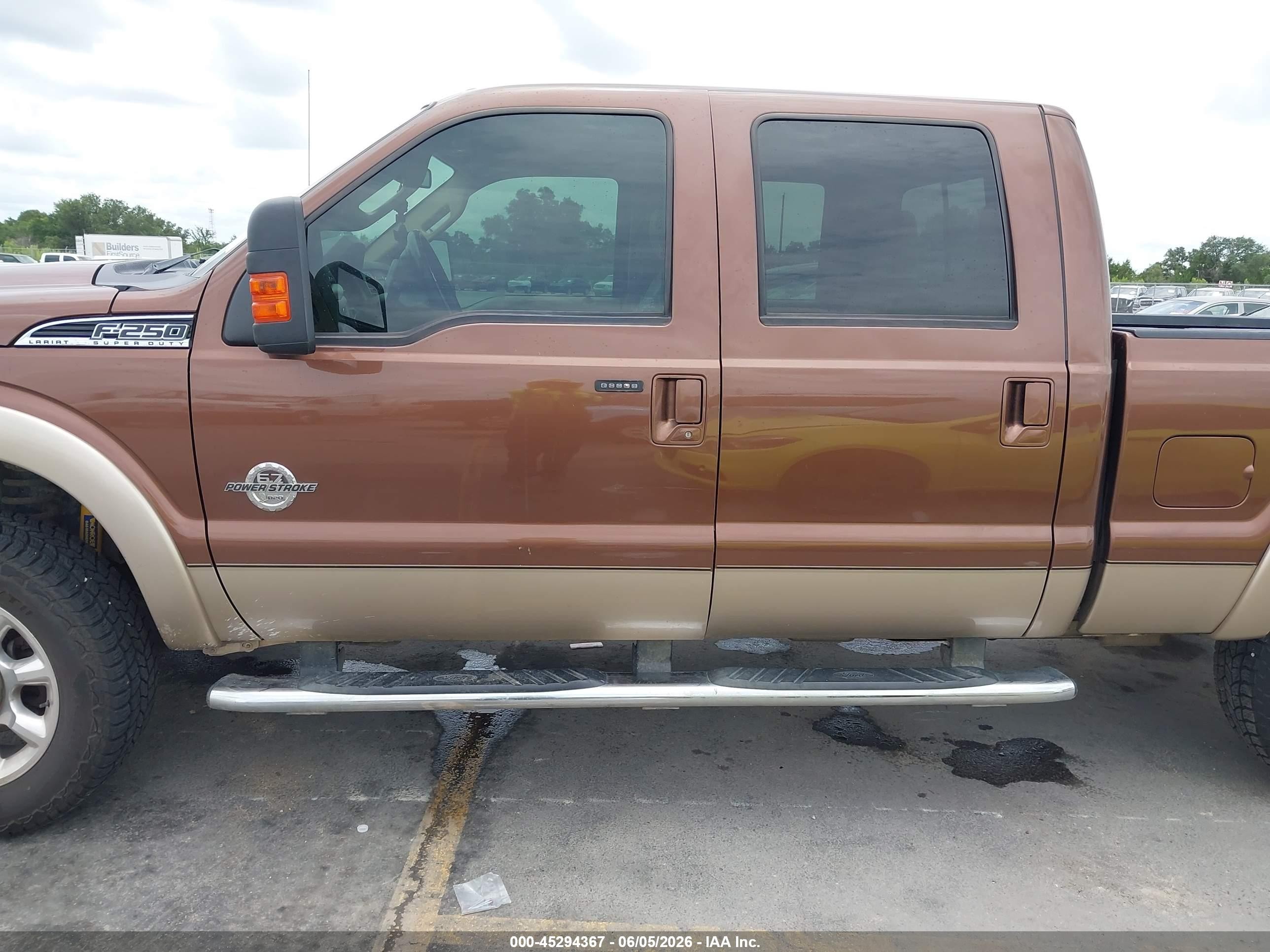 2012 Ford F-250 Lariat Brown vin: 1FT7W2BT2CEB92318
