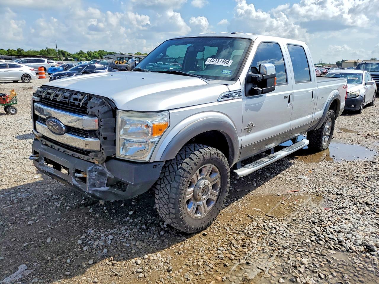 2012 Ford F250 Super Duty White vin: 1FT7W2BT2CEC09084