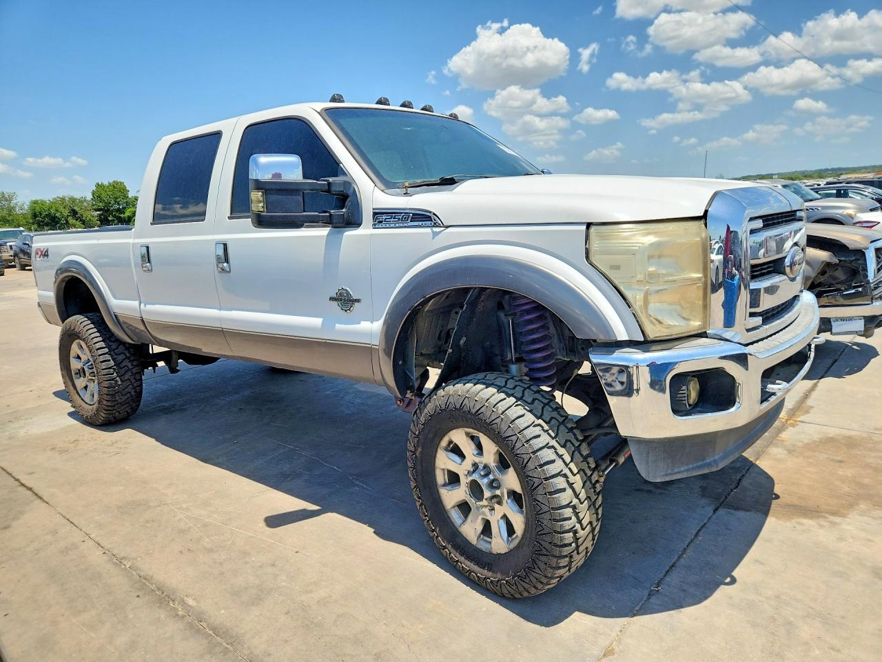 2012 Ford F250 Super Duty White vin: 1FT7W2BT2CEC53313
