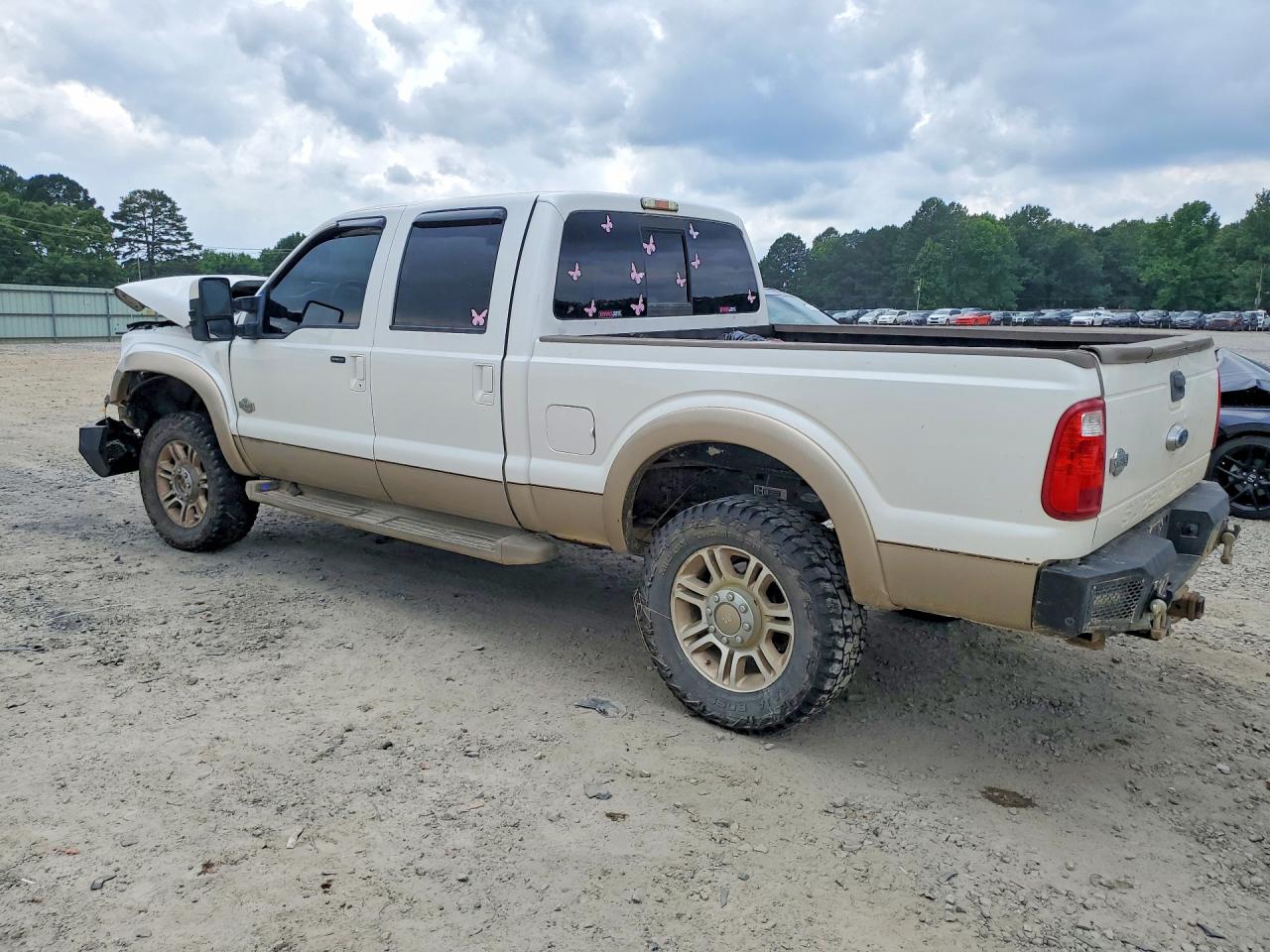 2013 Ford F250 Super Duty White vin: 1FT7W2BT2DEA02132