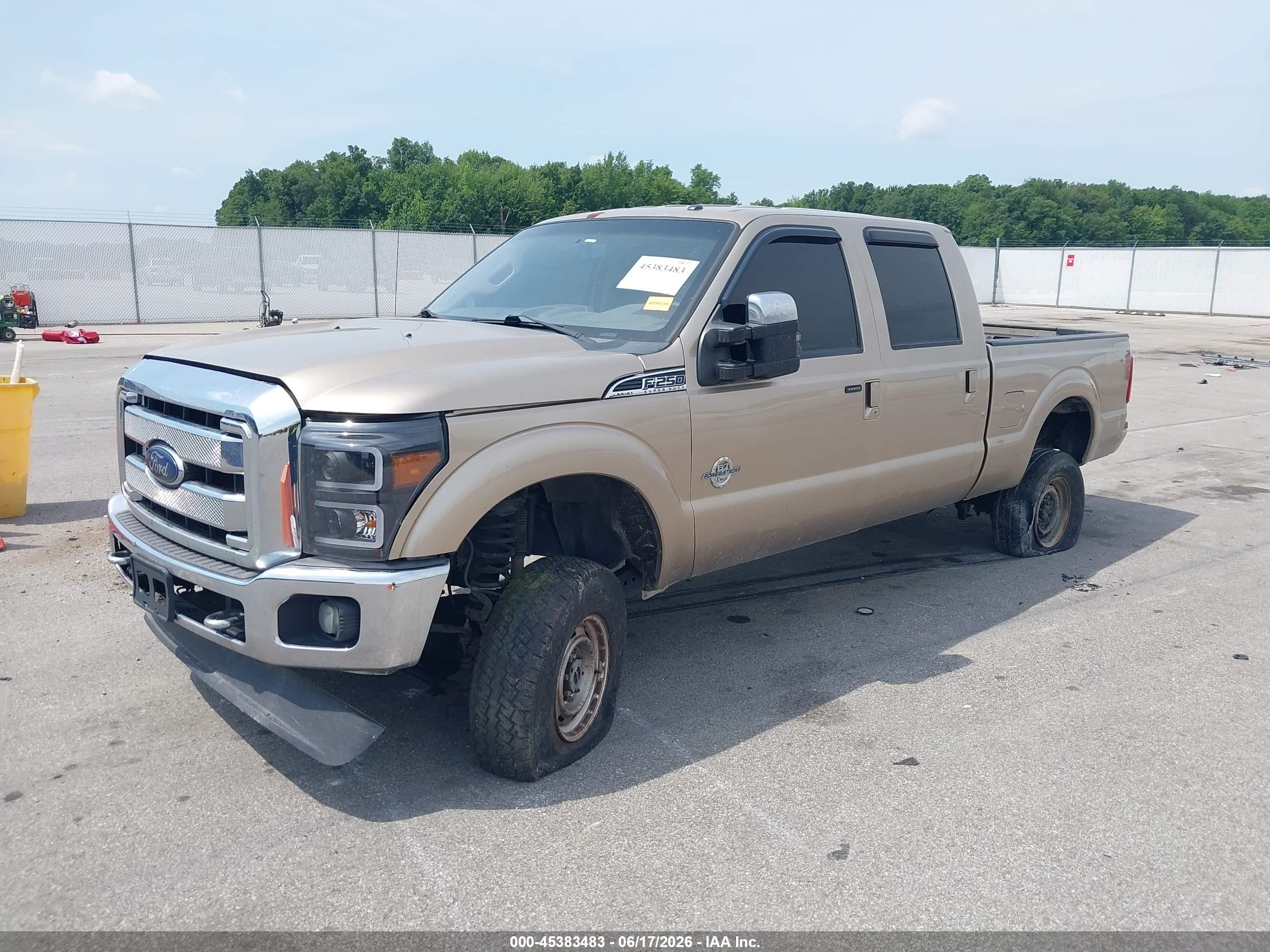 2013 Ford Super Duty F-250 Srw Lariat Gold vin: 1FT7W2BT2DEA54067