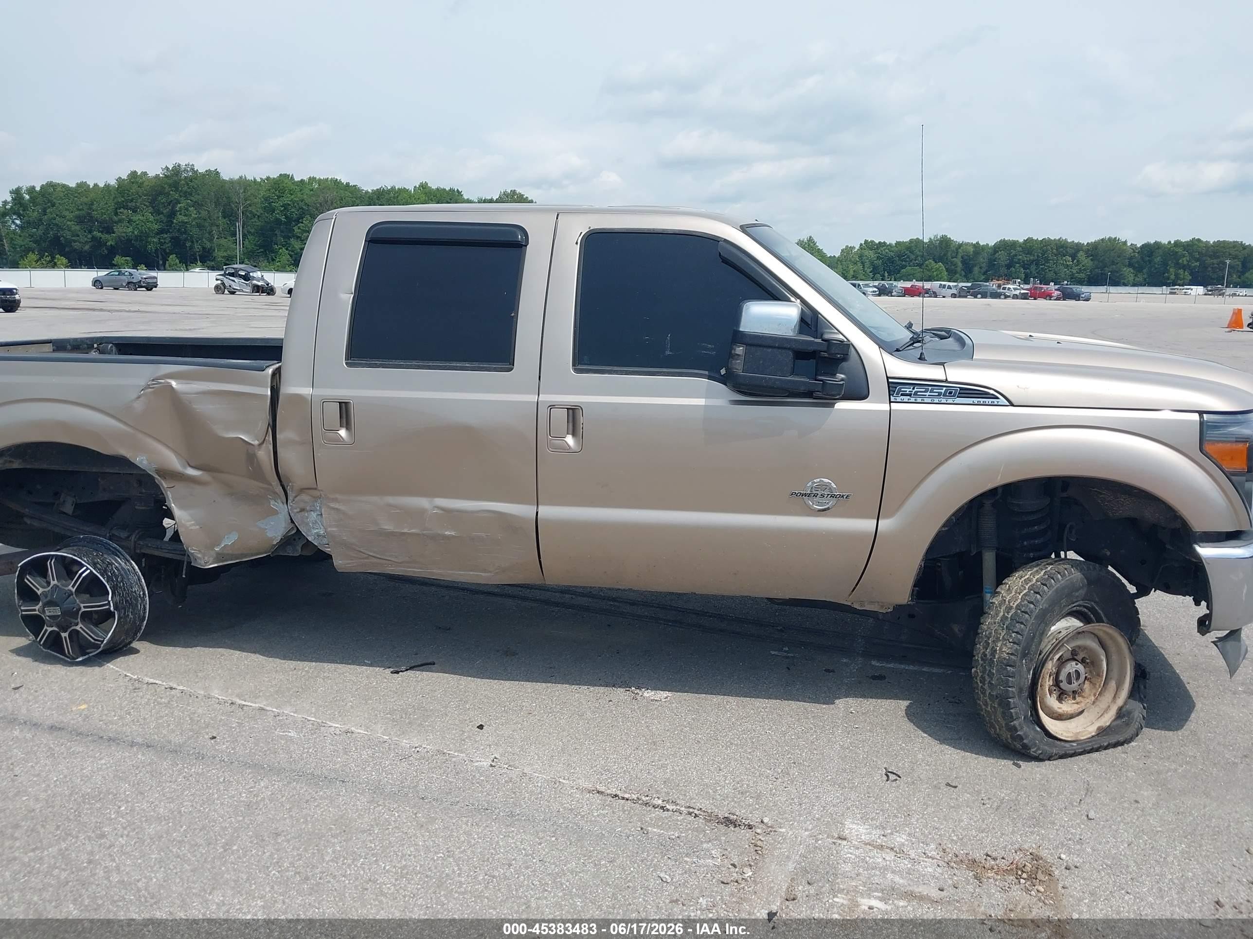 2013 Ford Super Duty F-250 Srw Lariat Gold vin: 1FT7W2BT2DEA54067