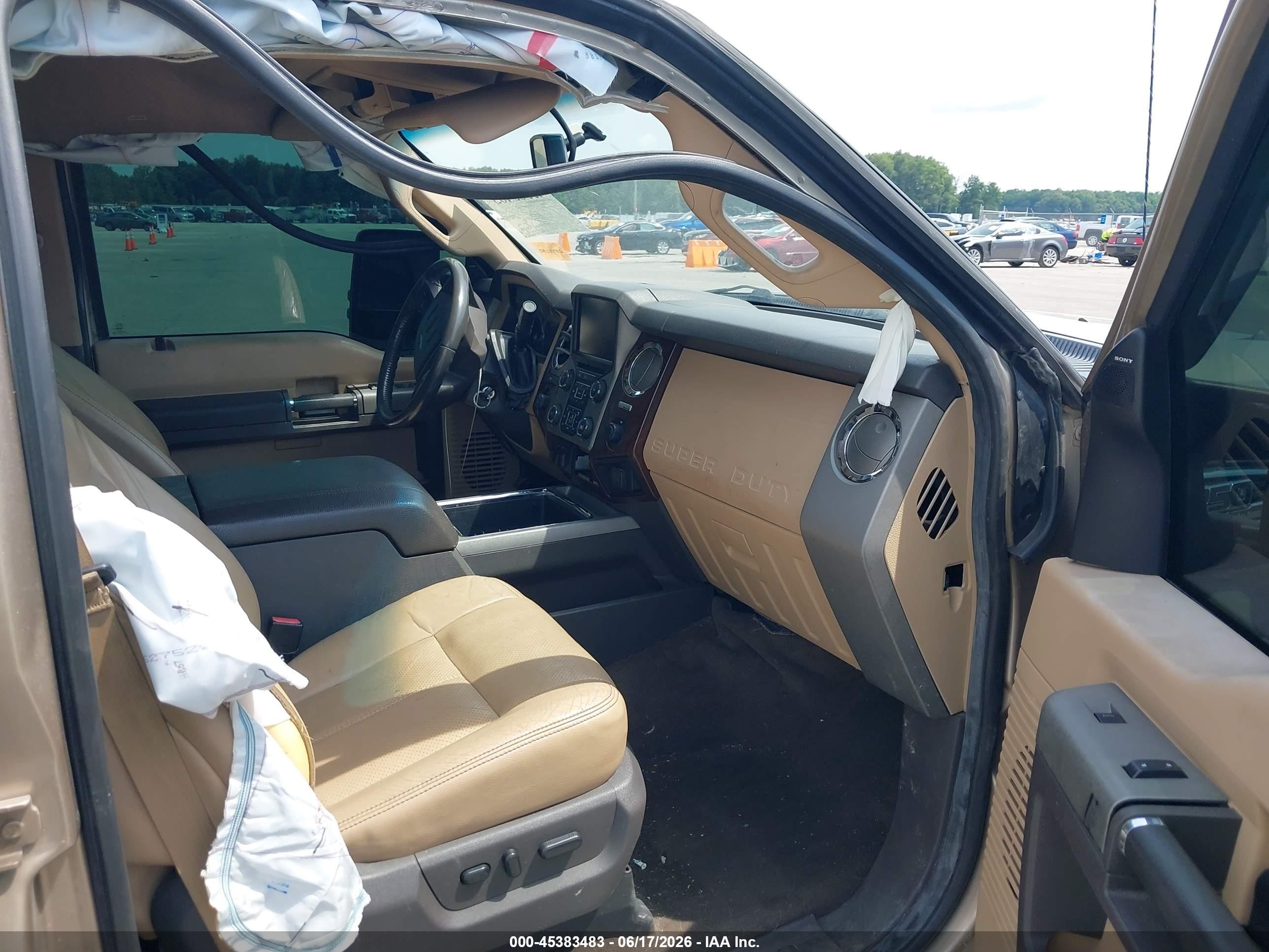 2013 Ford Super Duty F-250 Srw Lariat Gold vin: 1FT7W2BT2DEA54067