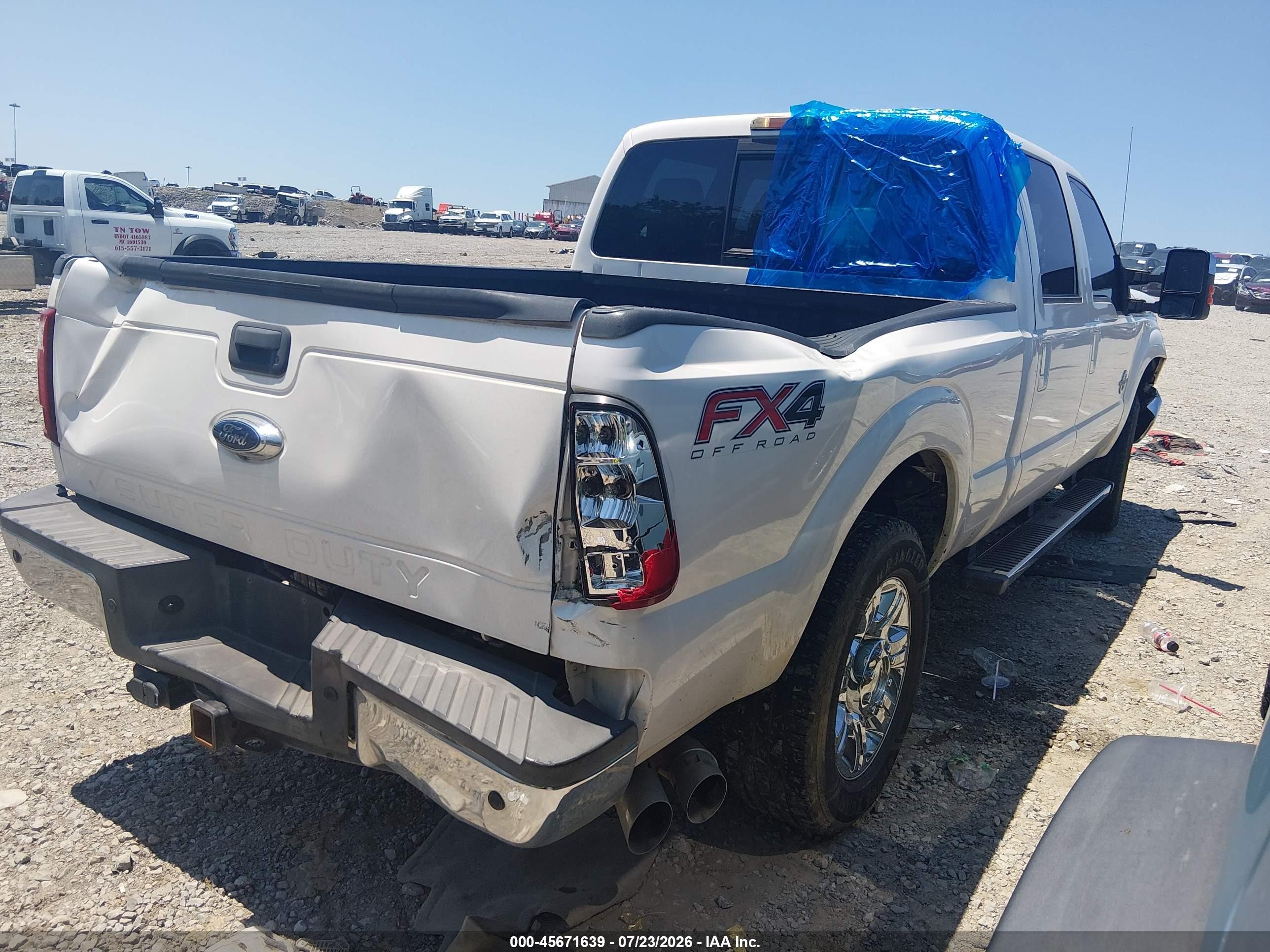 2013 Ford Super Duty F-250 Srw Lariat Белый vin: 1FT7W2BT2DEB17099