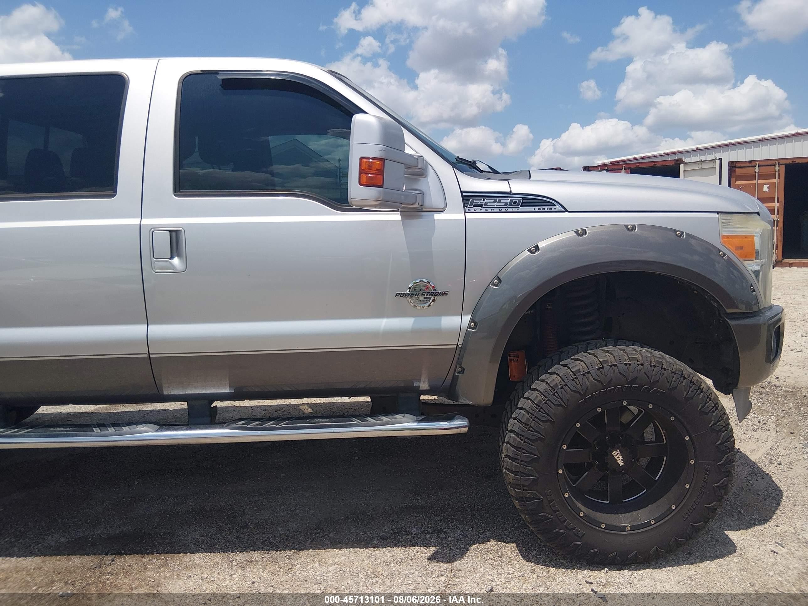 2013 Ford F-250 Lariat Silver vin: 1FT7W2BT2DEB45050
