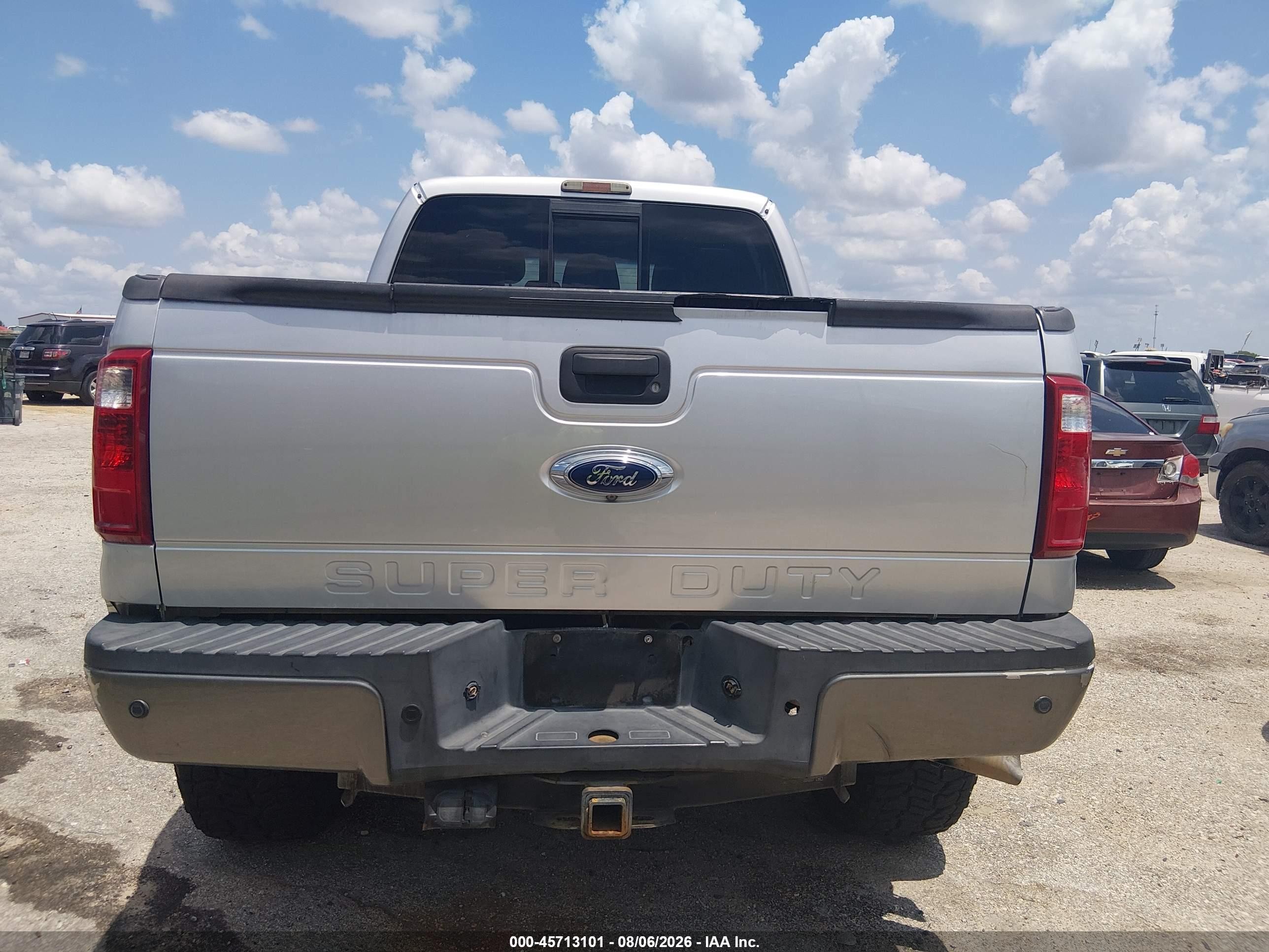 2013 Ford F-250 Lariat Silver vin: 1FT7W2BT2DEB45050