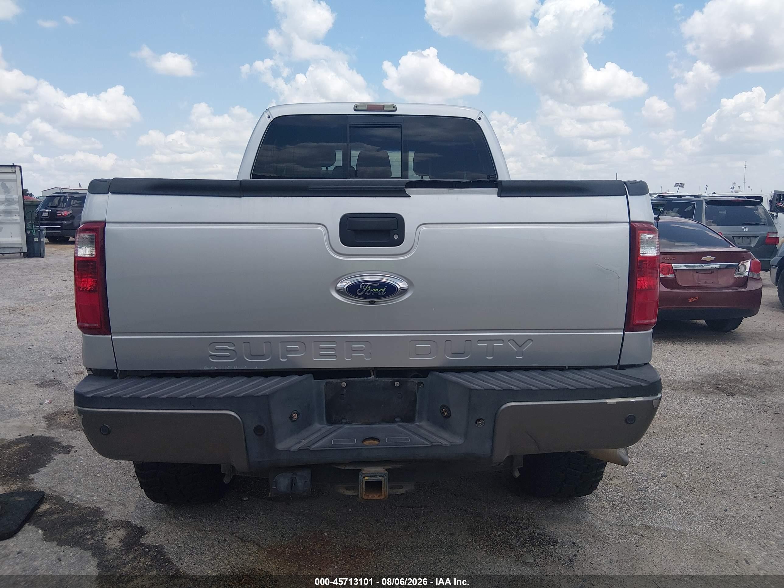 2013 Ford F-250 Lariat Silver vin: 1FT7W2BT2DEB45050