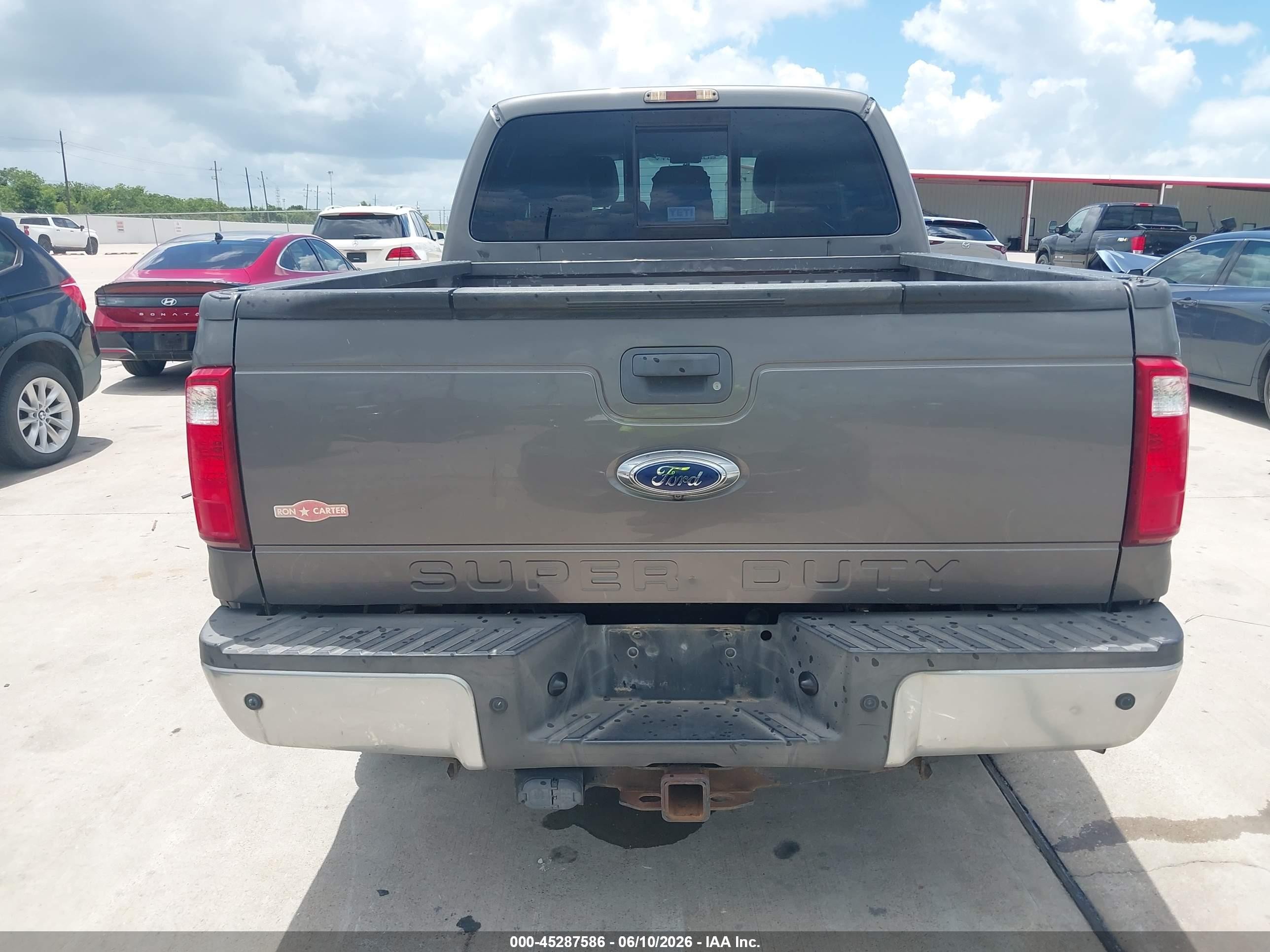 2013 Ford F-250 Lariat Gray vin: 1FT7W2BT2DEB50605