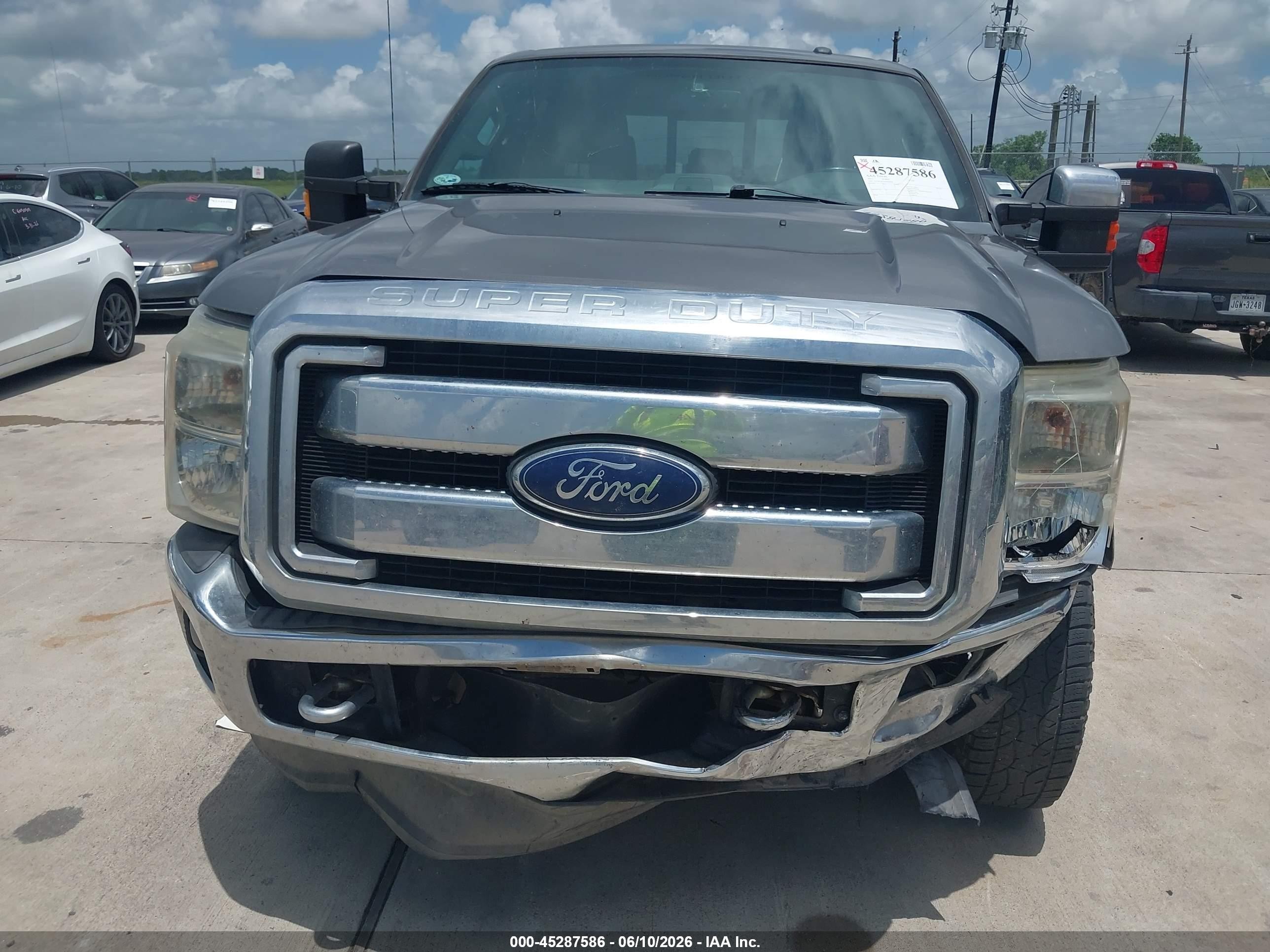 2013 Ford F-250 Lariat Gray vin: 1FT7W2BT2DEB50605