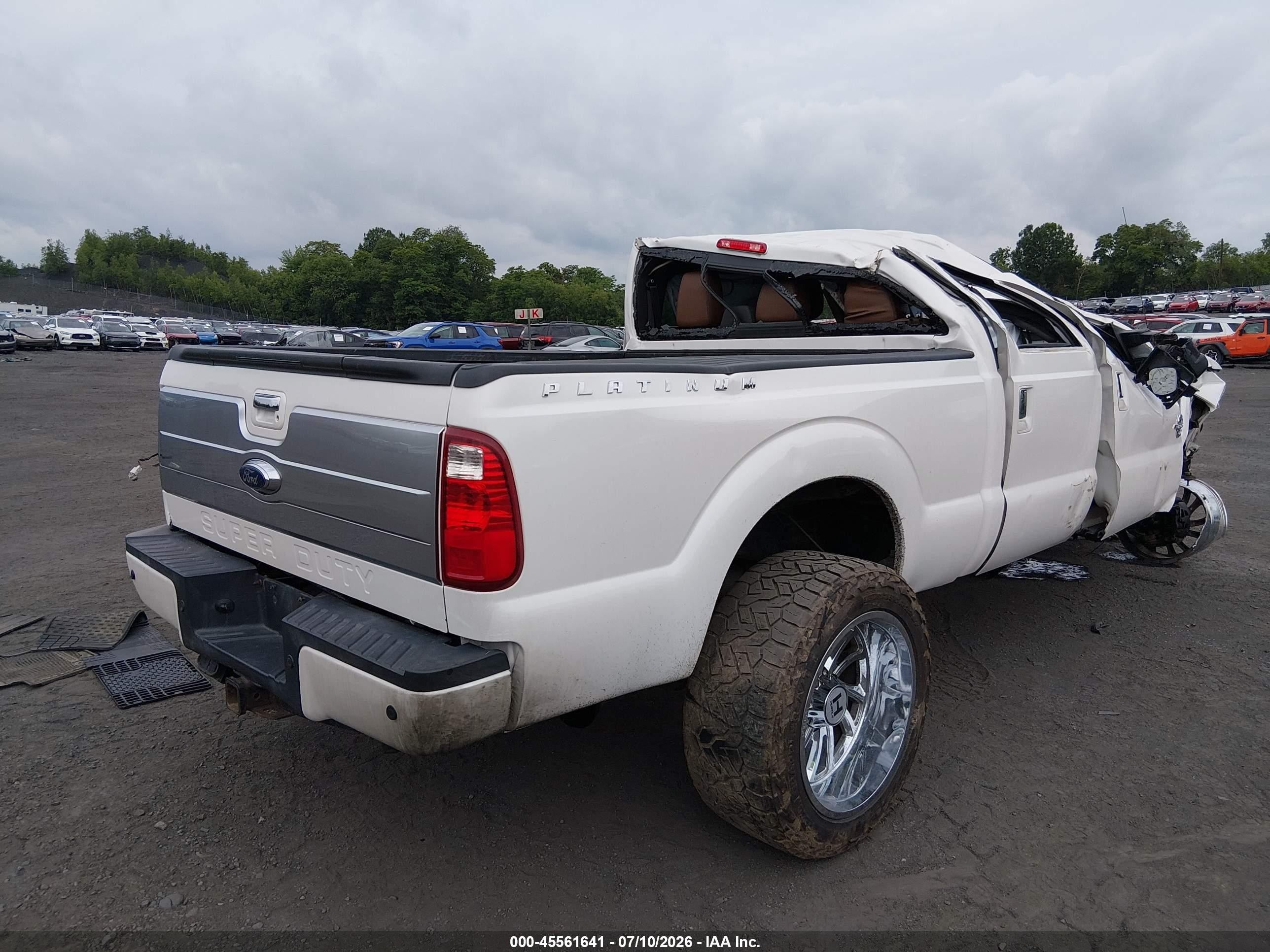 2014 Ford F-250 Lariat/xl/xlt White vin: 1FT7W2BT2EEB01485