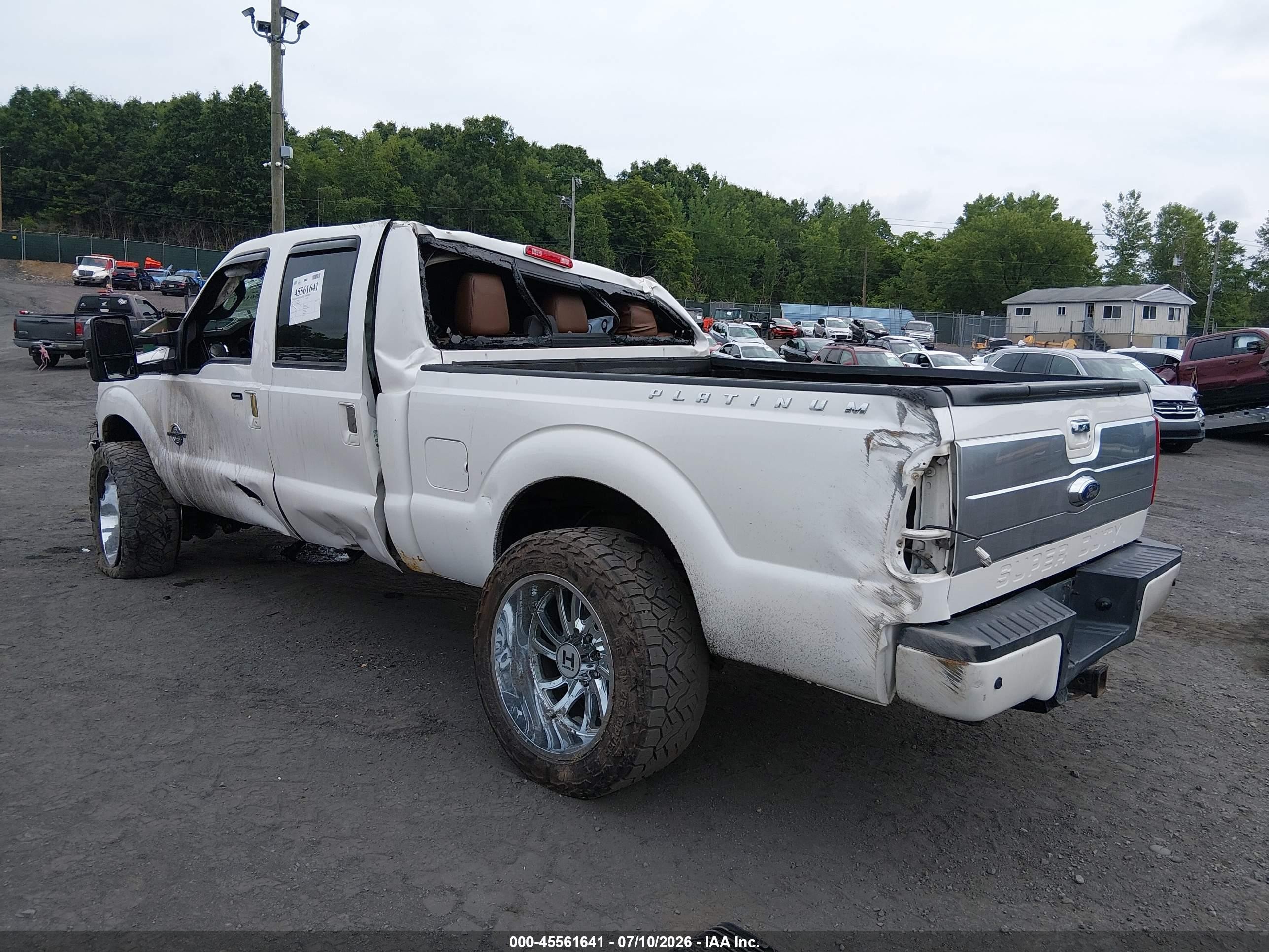 2014 Ford F-250 Lariat/xl/xlt White vin: 1FT7W2BT2EEB01485