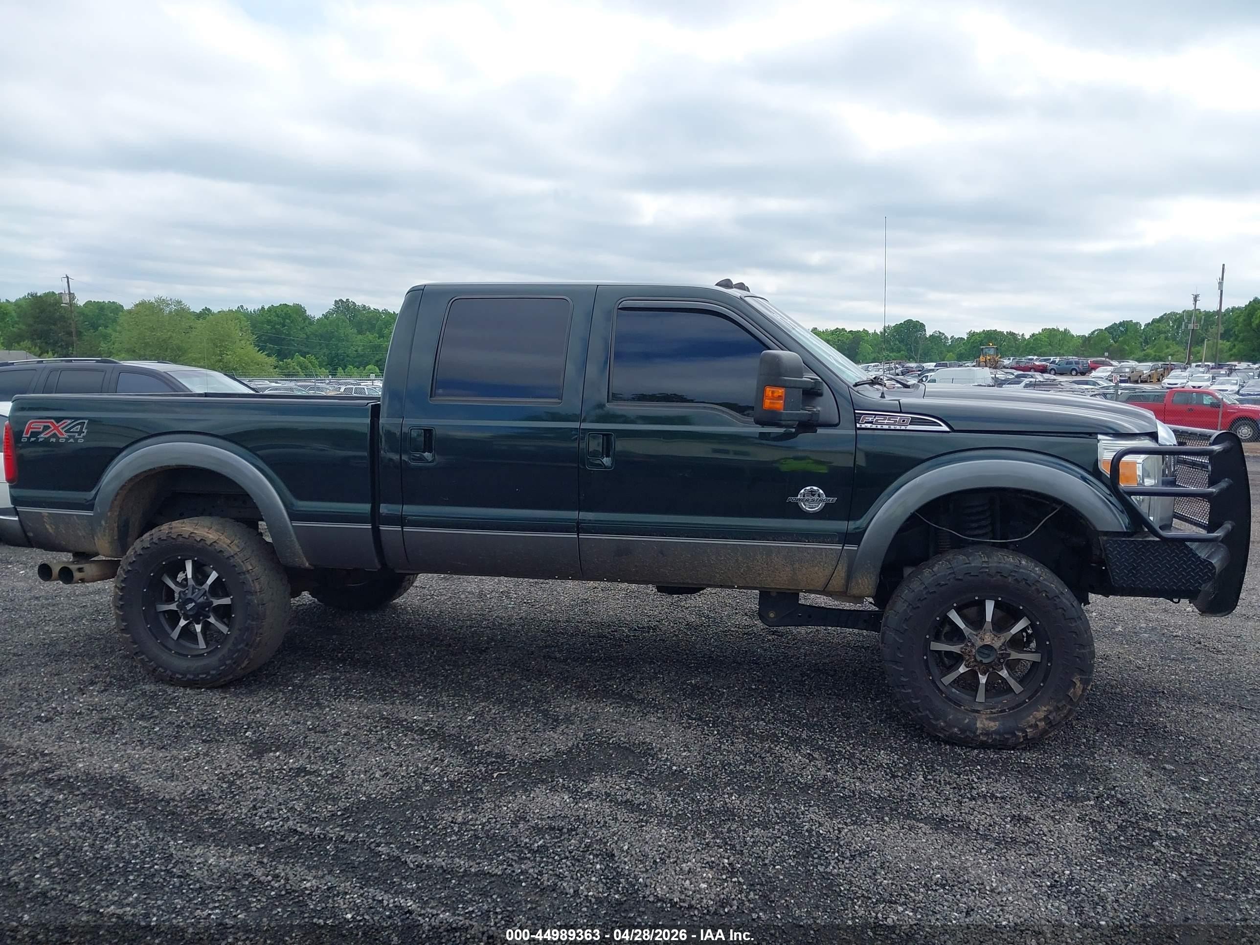 2014 Ford F-250 Lariat Green vin: 1FT7W2BT2EEB84559