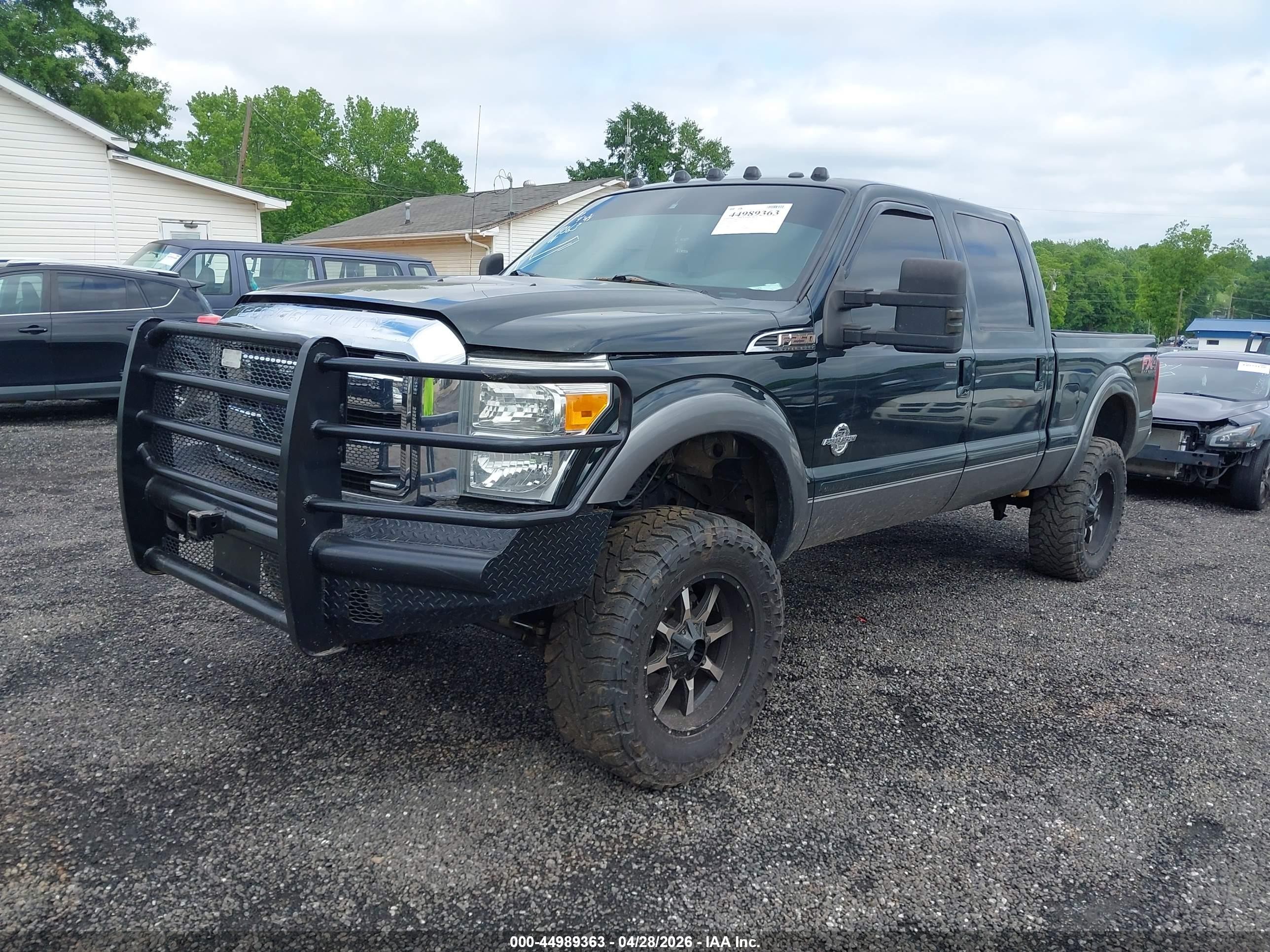 2014 Ford F-250 Lariat Green vin: 1FT7W2BT2EEB84559