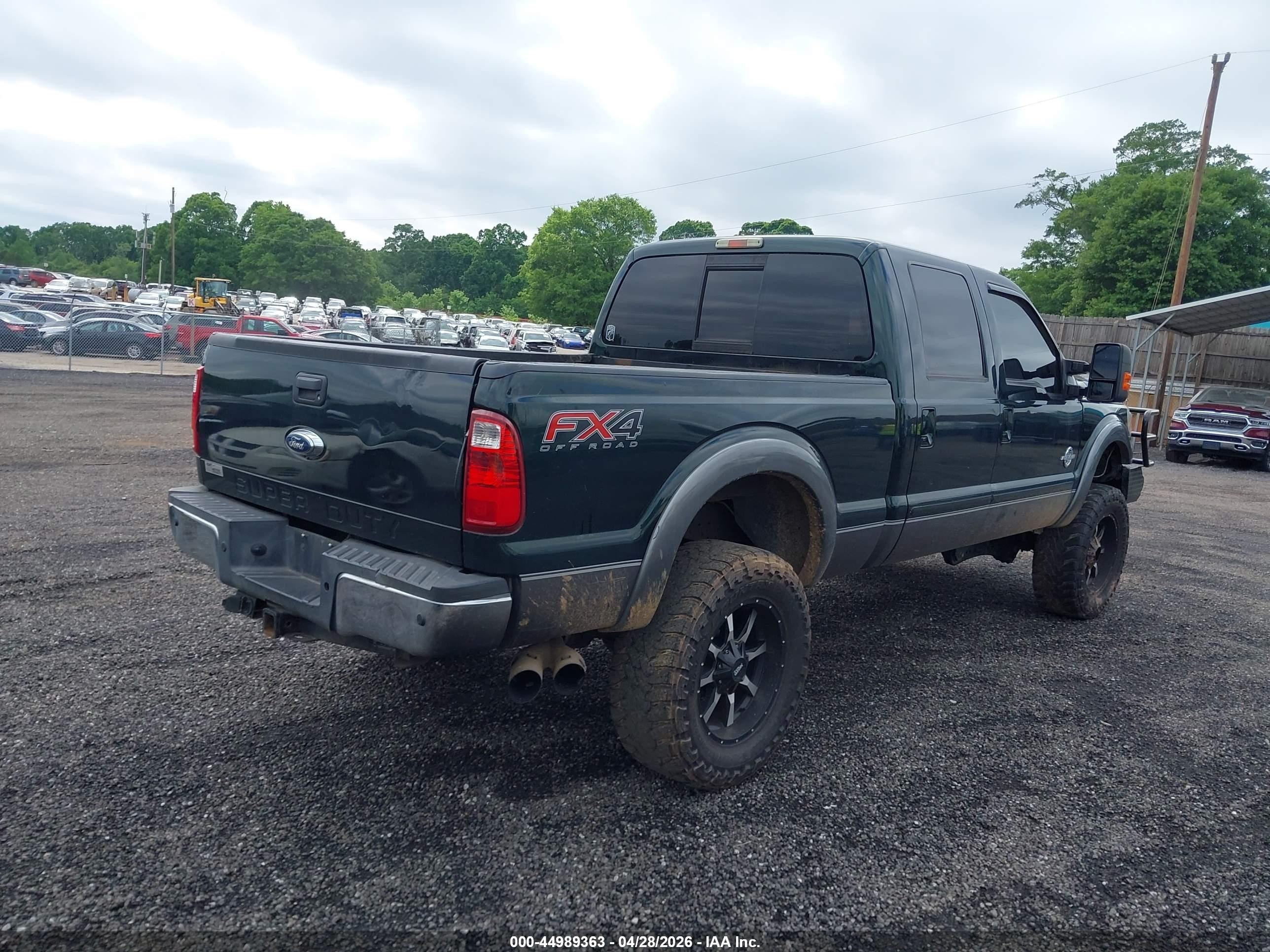2014 Ford F-250 Lariat Green vin: 1FT7W2BT2EEB84559