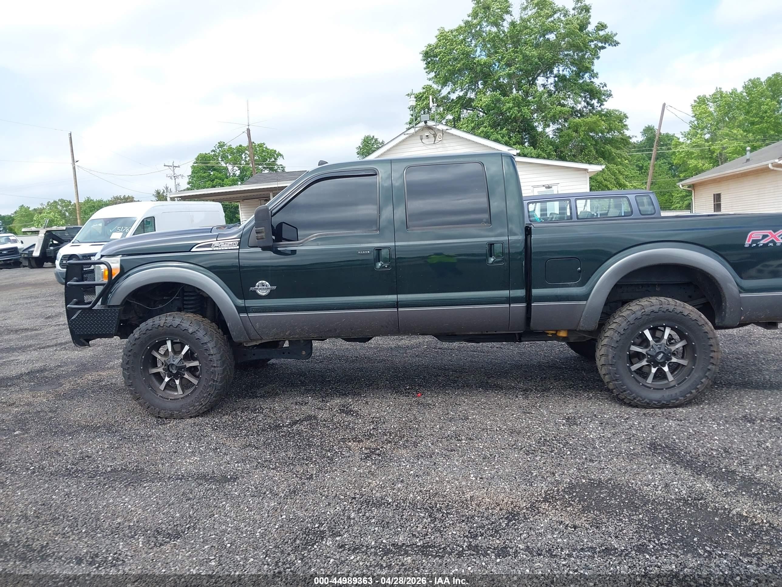 2014 Ford F-250 Lariat Green vin: 1FT7W2BT2EEB84559