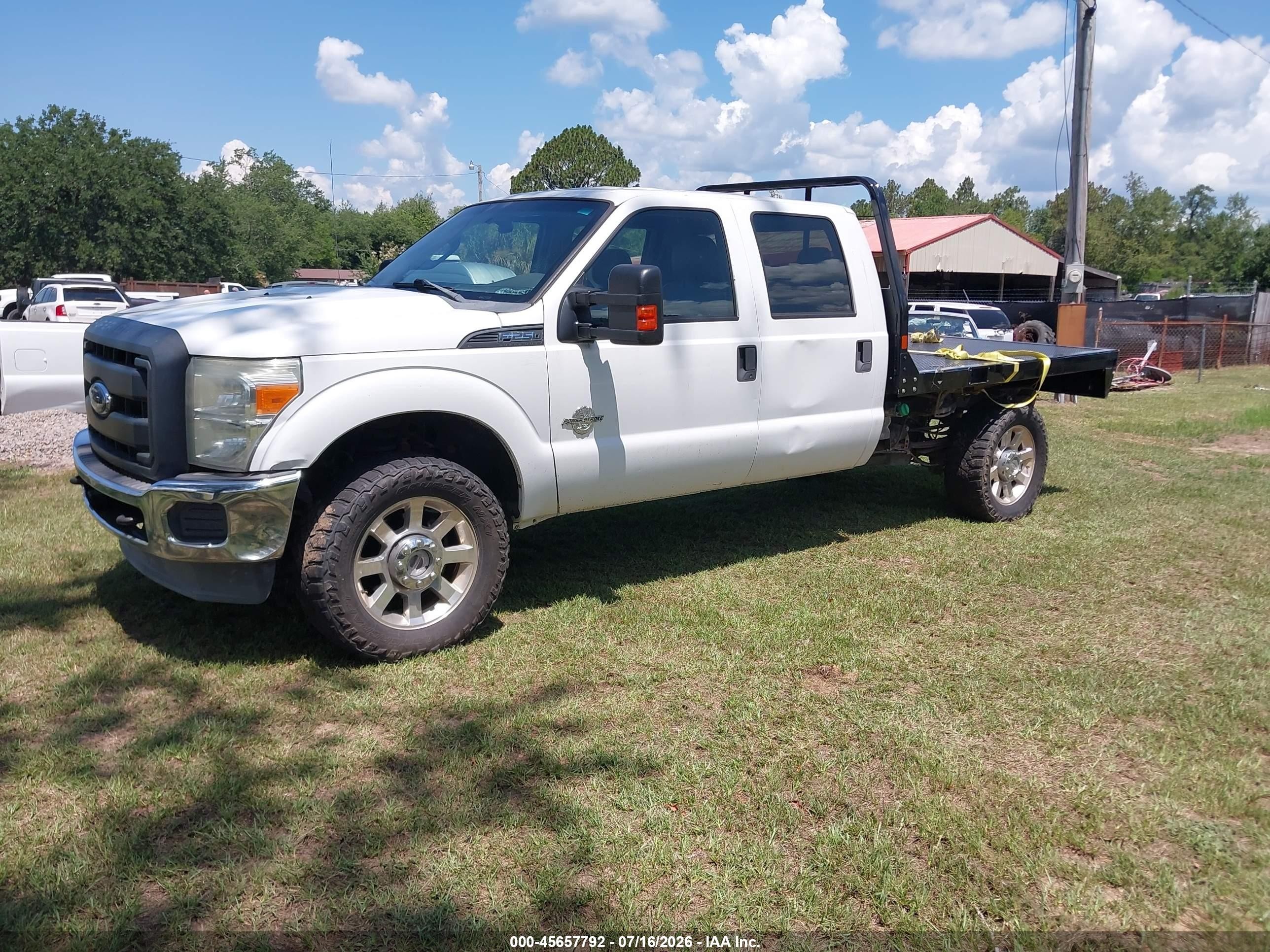 2015 Ford F-250 Xl White vin: 1FT7W2BT2FEA02408