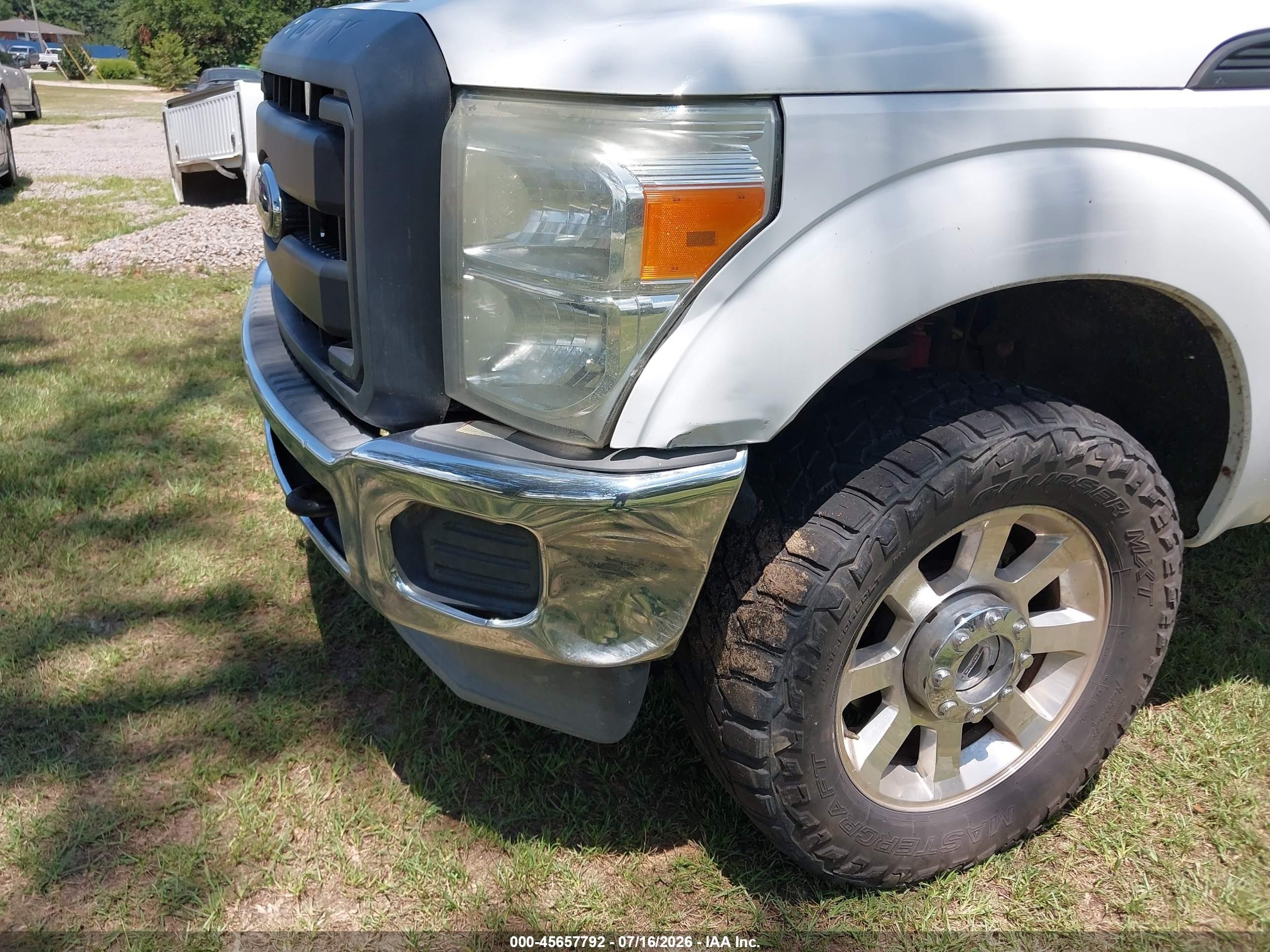 2015 Ford F-250 Xl White vin: 1FT7W2BT2FEA02408