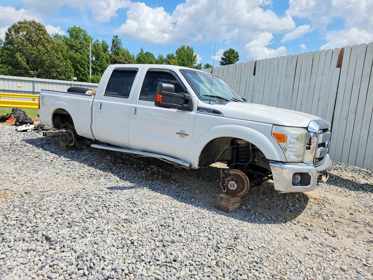 2015 Ford F250 Super Duty White vin: 1FT7W2BT2FEA44383