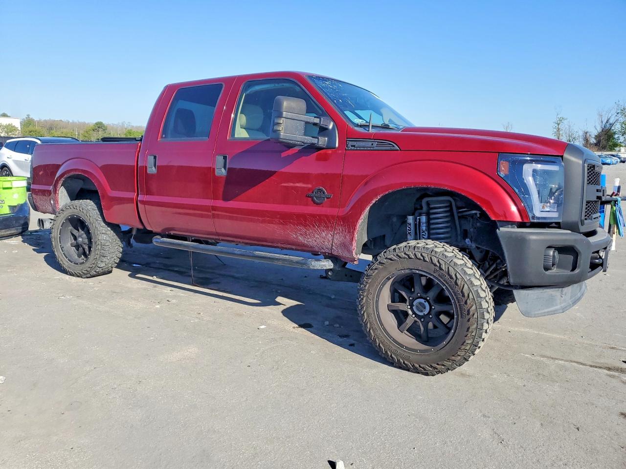 2015 Ford F250 Super Duty Red vin: 1FT7W2BT2FEA63189