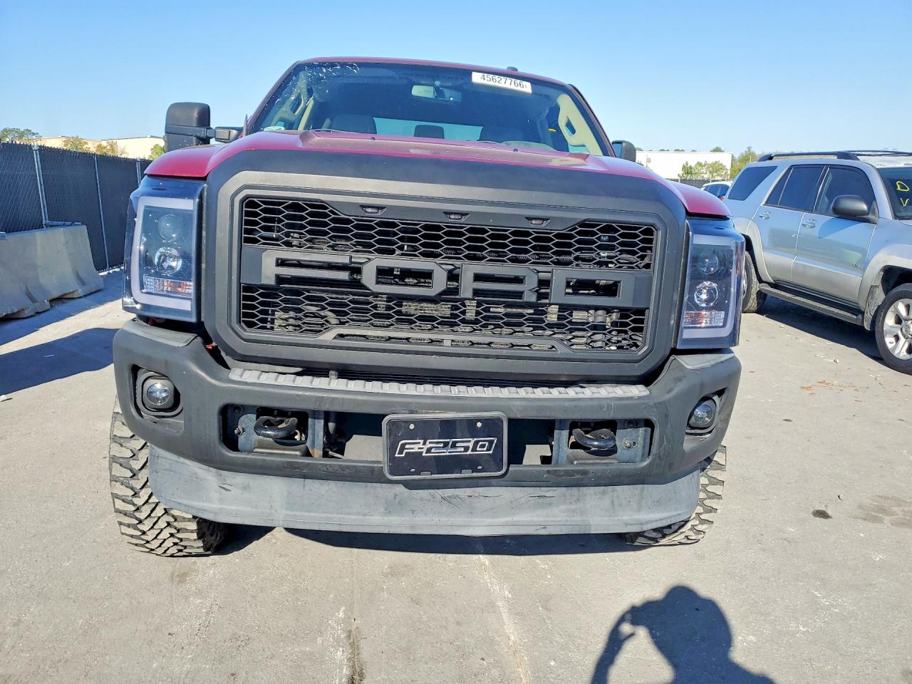 2015 Ford F250 Super Duty Red vin: 1FT7W2BT2FEA63189