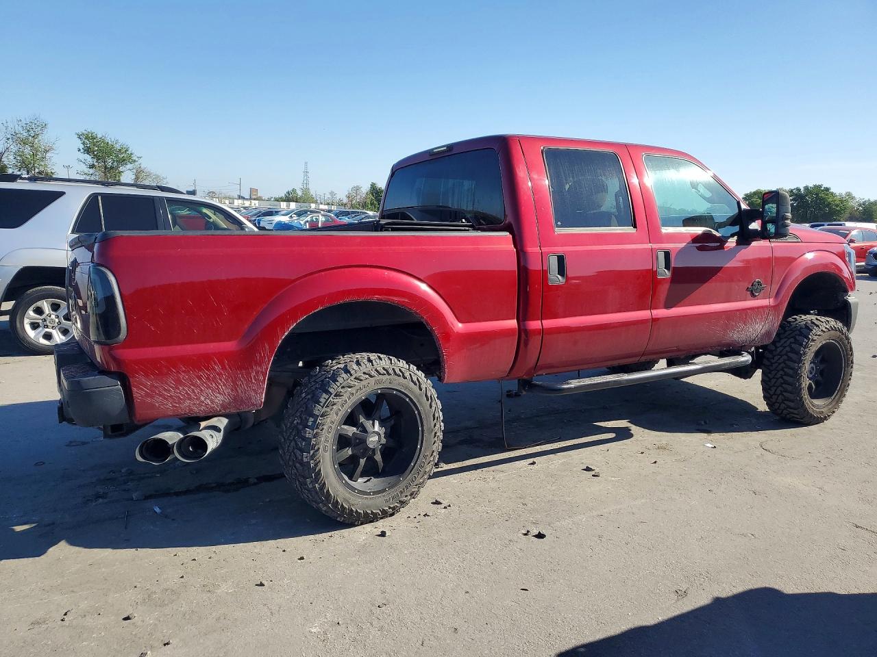 2015 Ford F250 Super Duty Red vin: 1FT7W2BT2FEA63189
