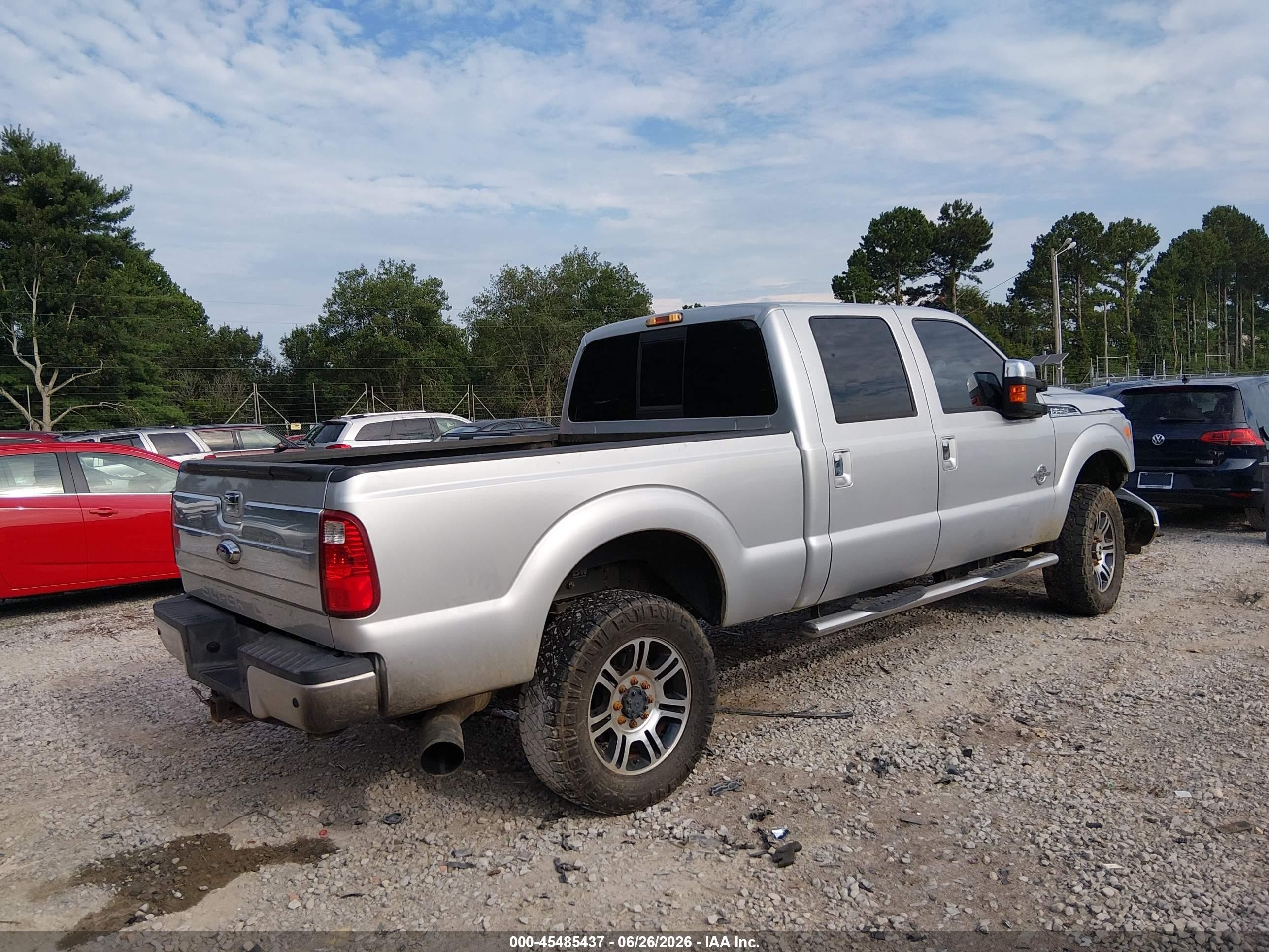2015 Ford F-250 Lariat Silver vin: 1FT7W2BT2FEA73852