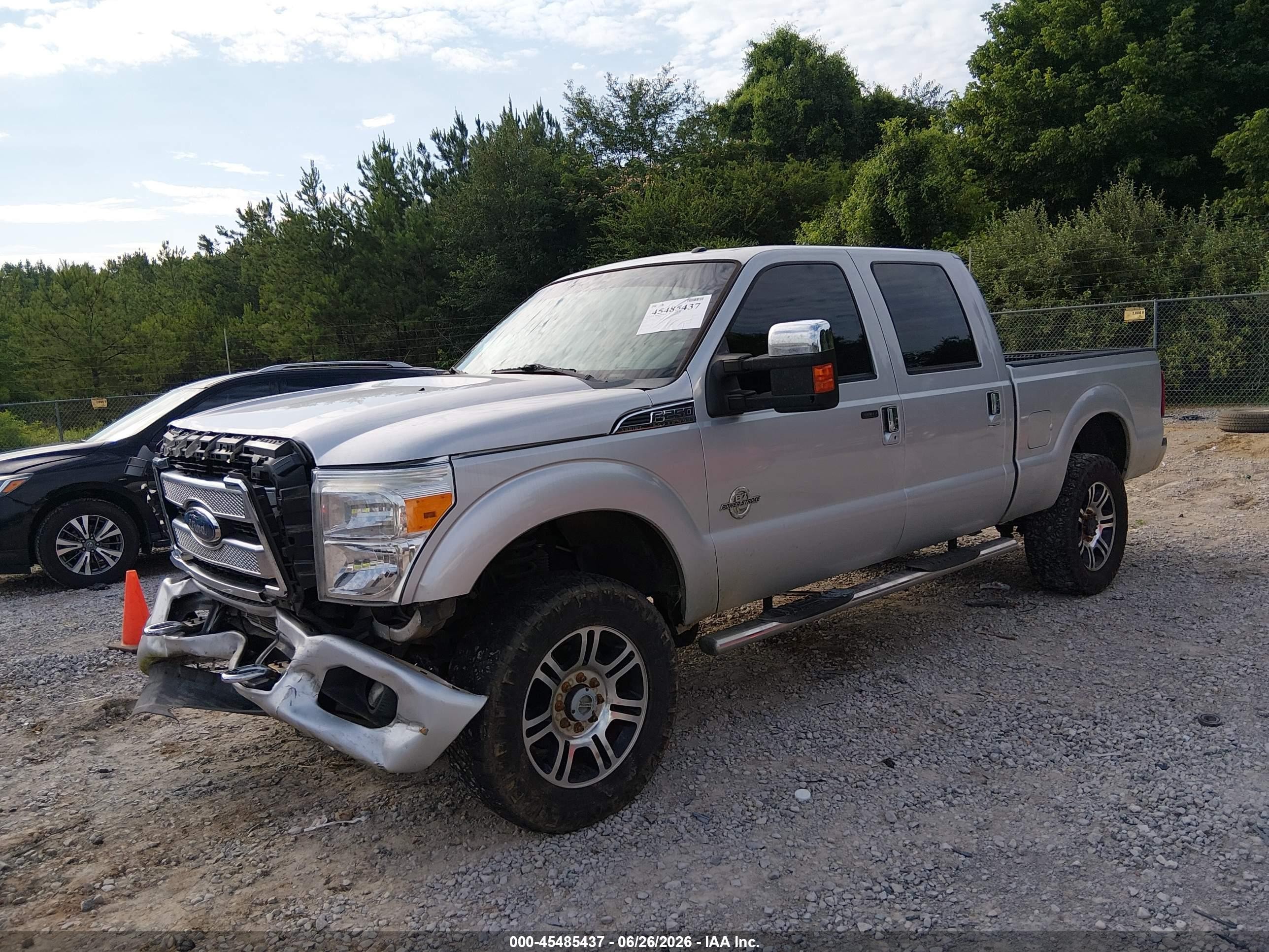 2015 Ford F-250 Lariat Silver vin: 1FT7W2BT2FEA73852