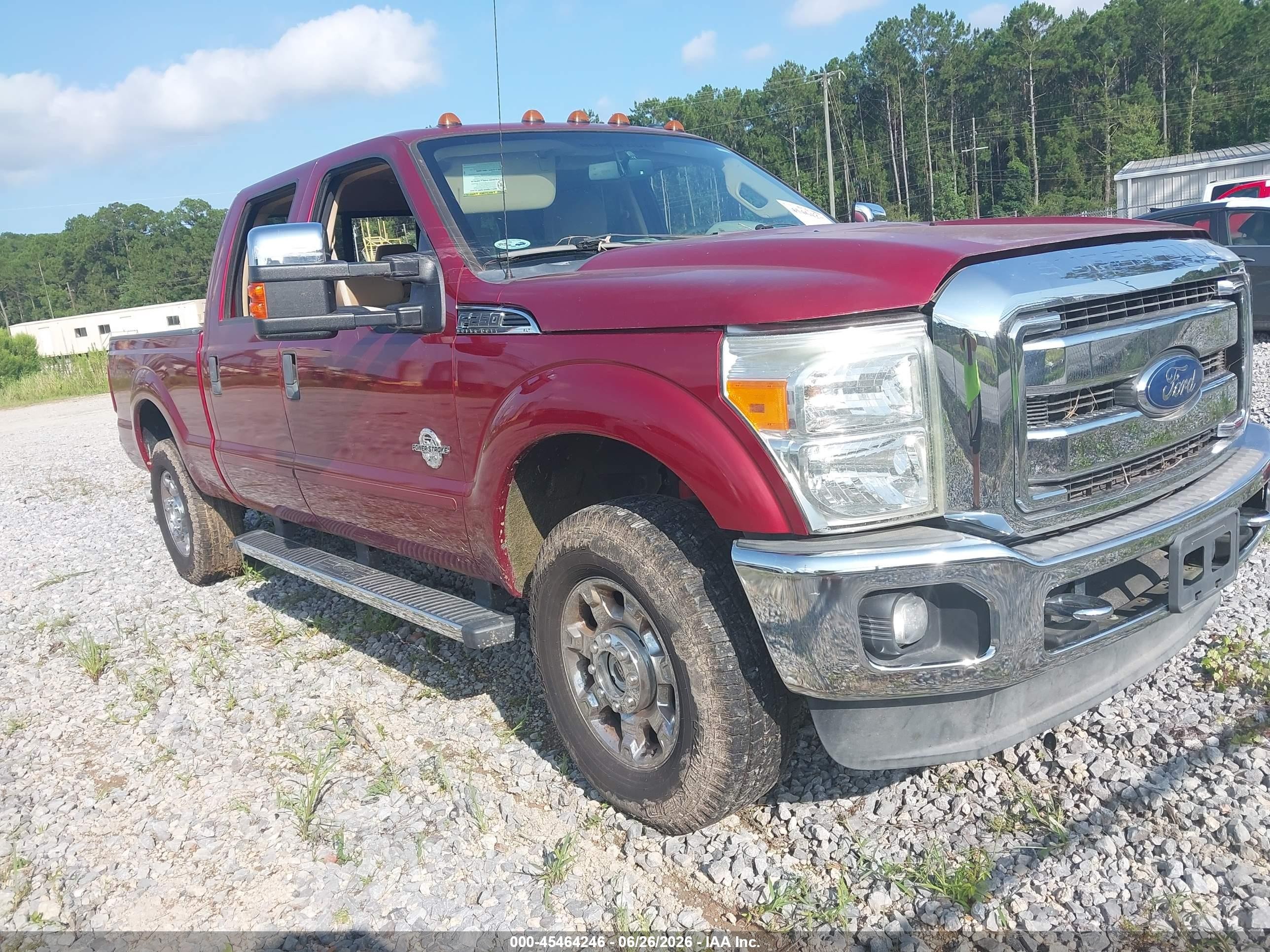 2015 Ford F-250 Xlt Maroon vin: 1FT7W2BT2FEC08232