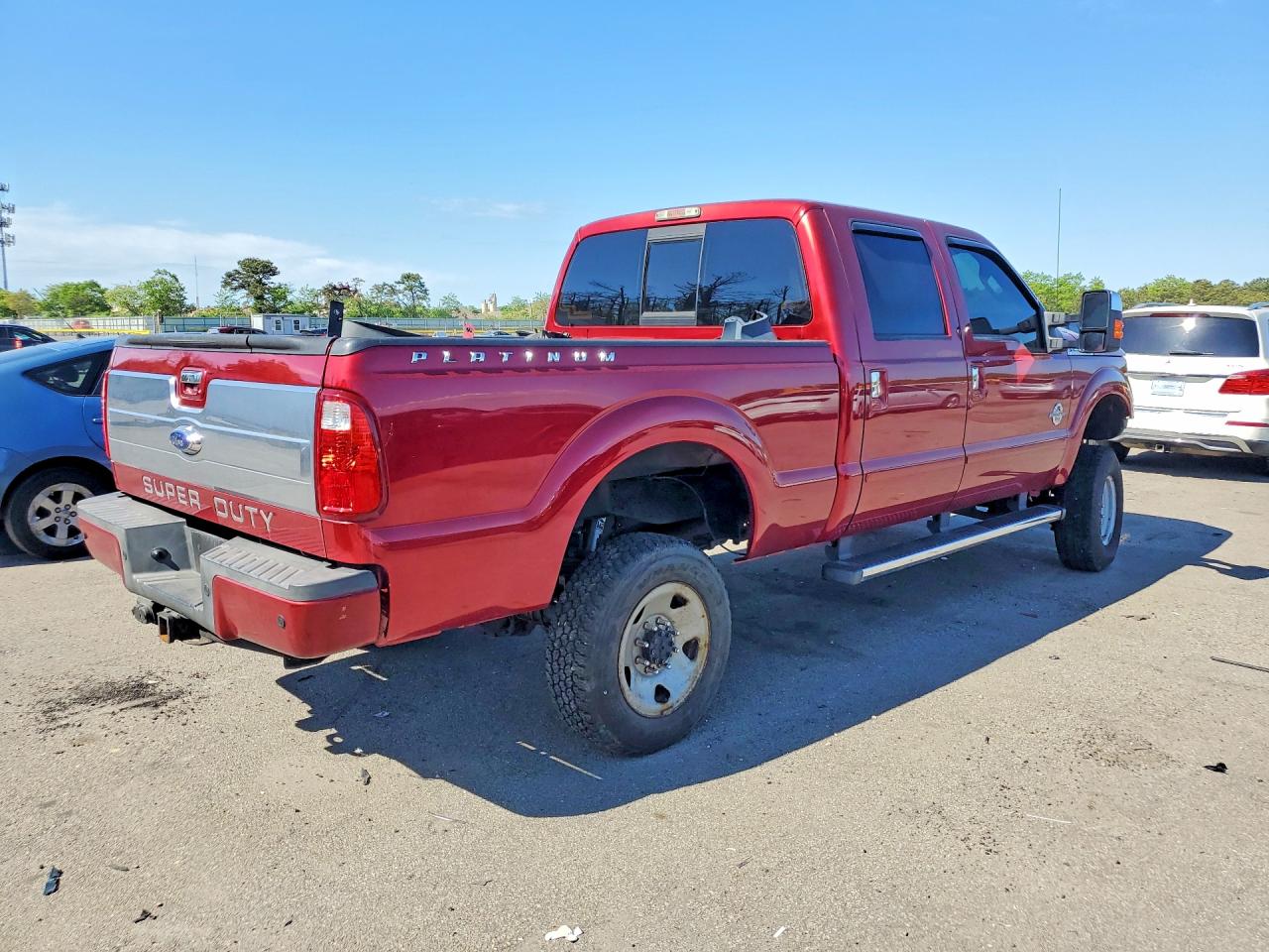 2015 Ford F250 Super Duty Red vin: 1FT7W2BT2FEC96778