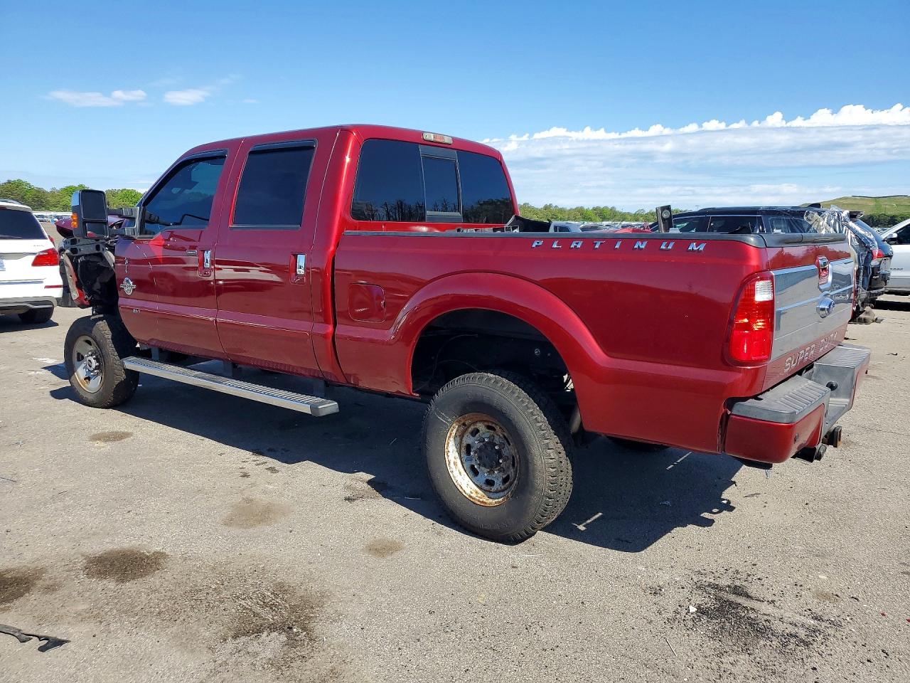 2015 Ford F250 Super Duty Red vin: 1FT7W2BT2FEC96778