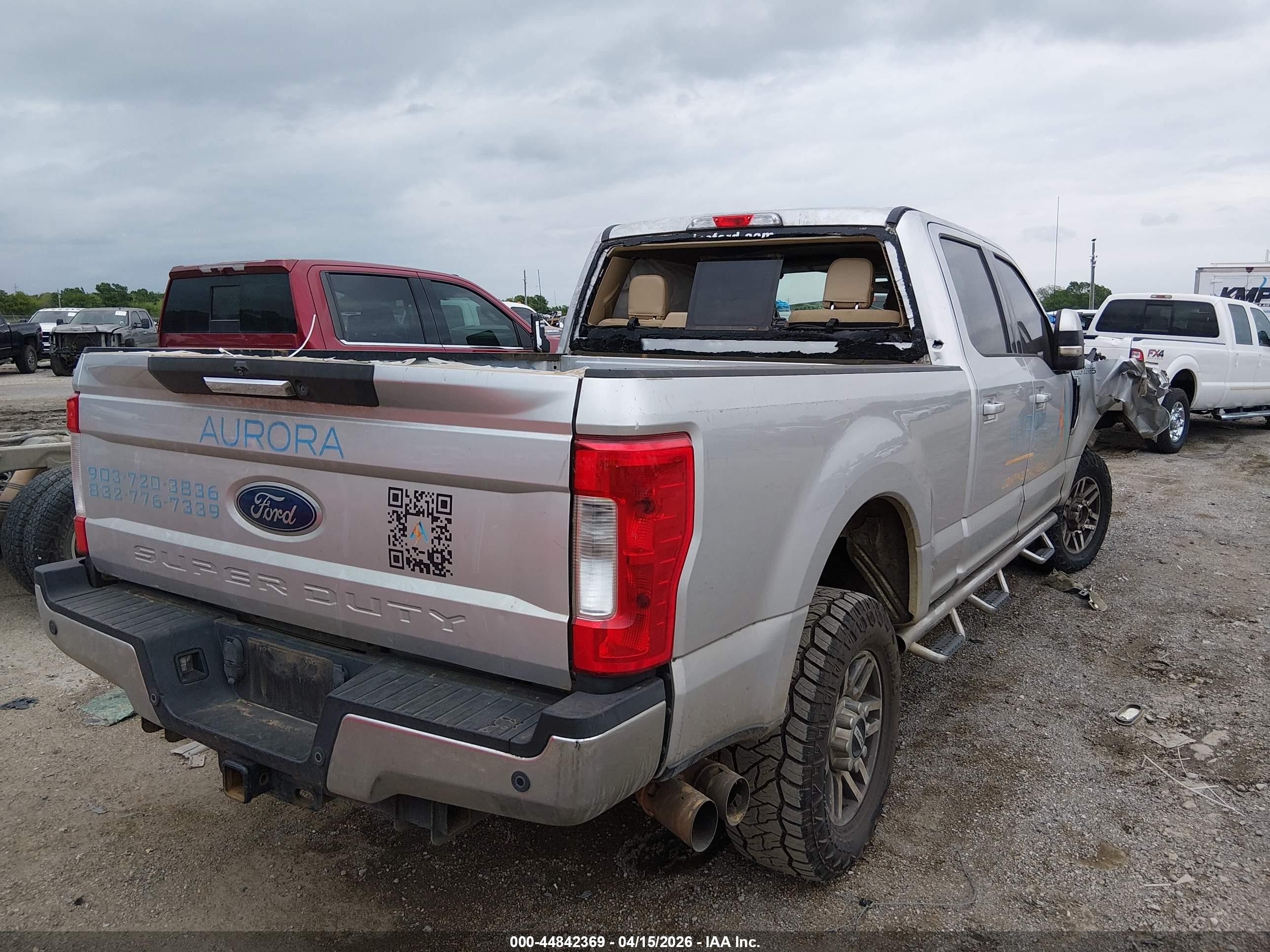 2017 Ford F-250 Lariat Silver vin: 1FT7W2BT2HEB98417