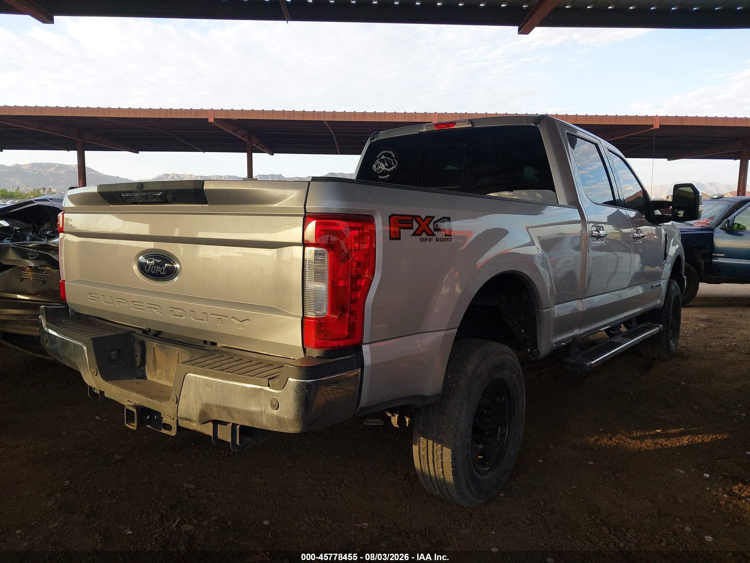 2017 Ford F-250 Lariat Silver vin: 1FT7W2BT2HEE45502
