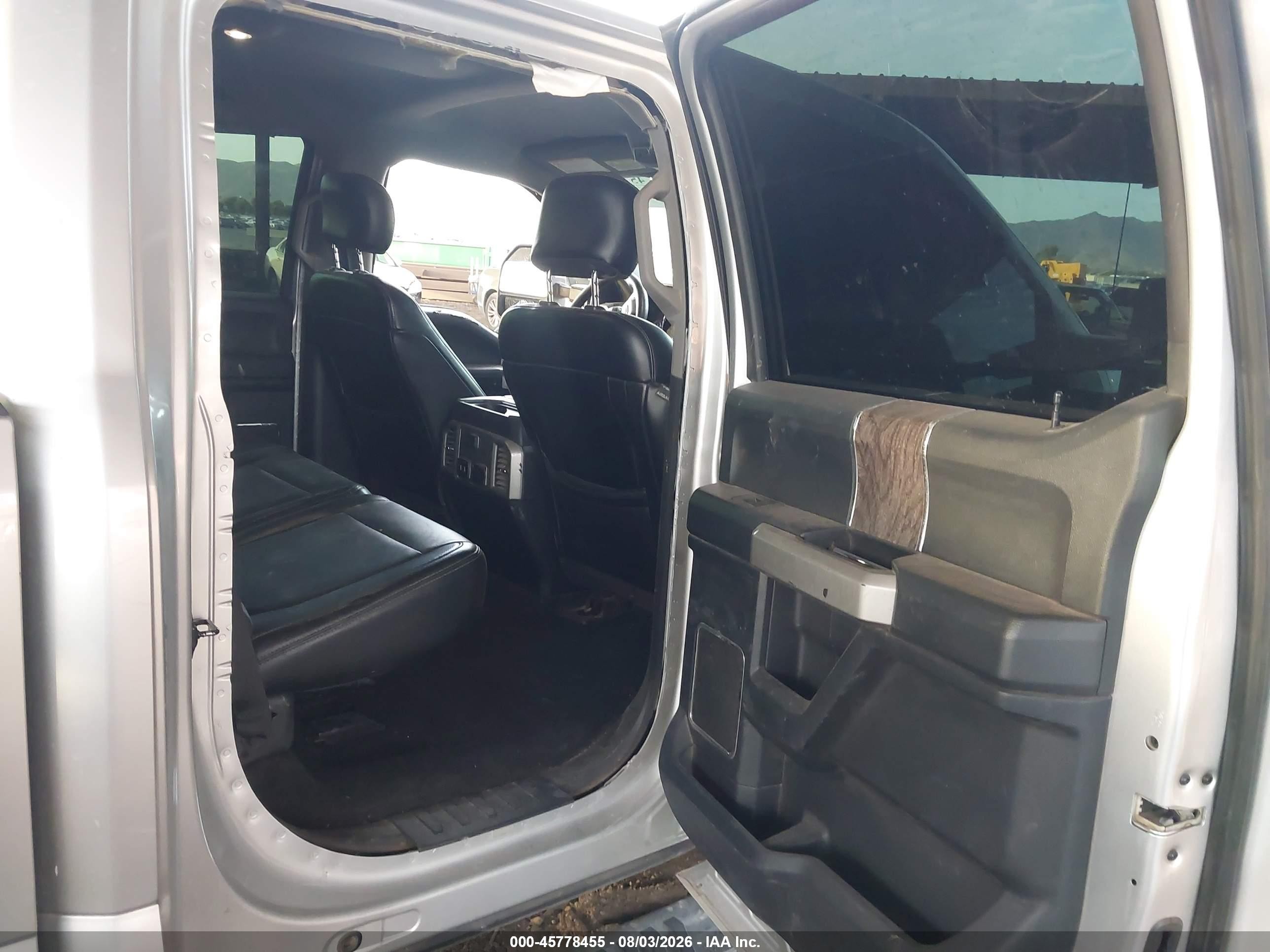 2017 Ford F-250 Lariat Silver vin: 1FT7W2BT2HEE45502