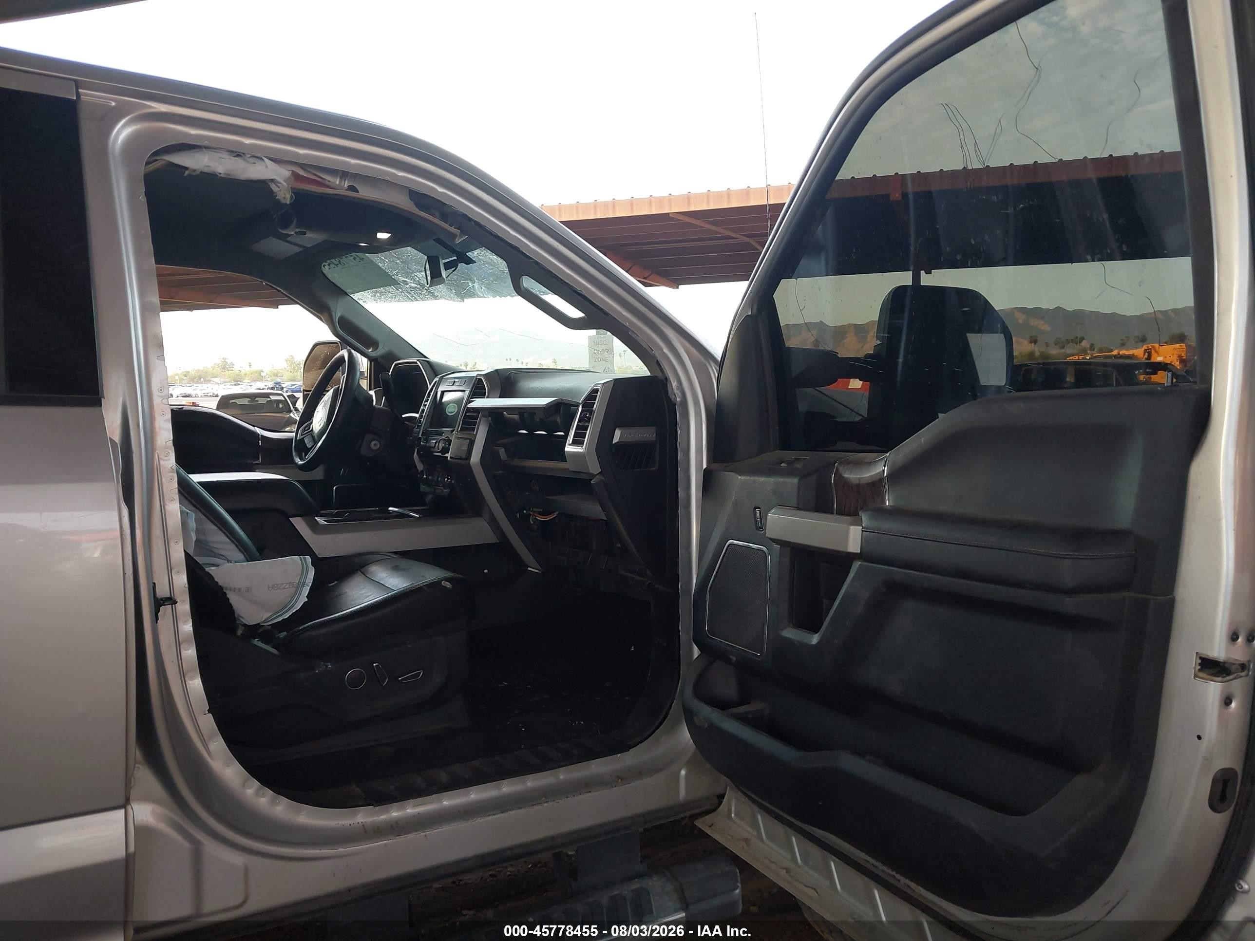 2017 Ford F-250 Lariat Silver vin: 1FT7W2BT2HEE45502