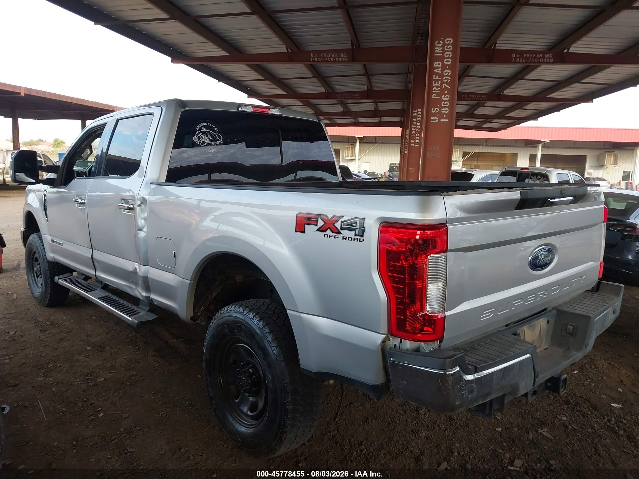 2017 Ford F-250 Lariat Silver vin: 1FT7W2BT2HEE45502
