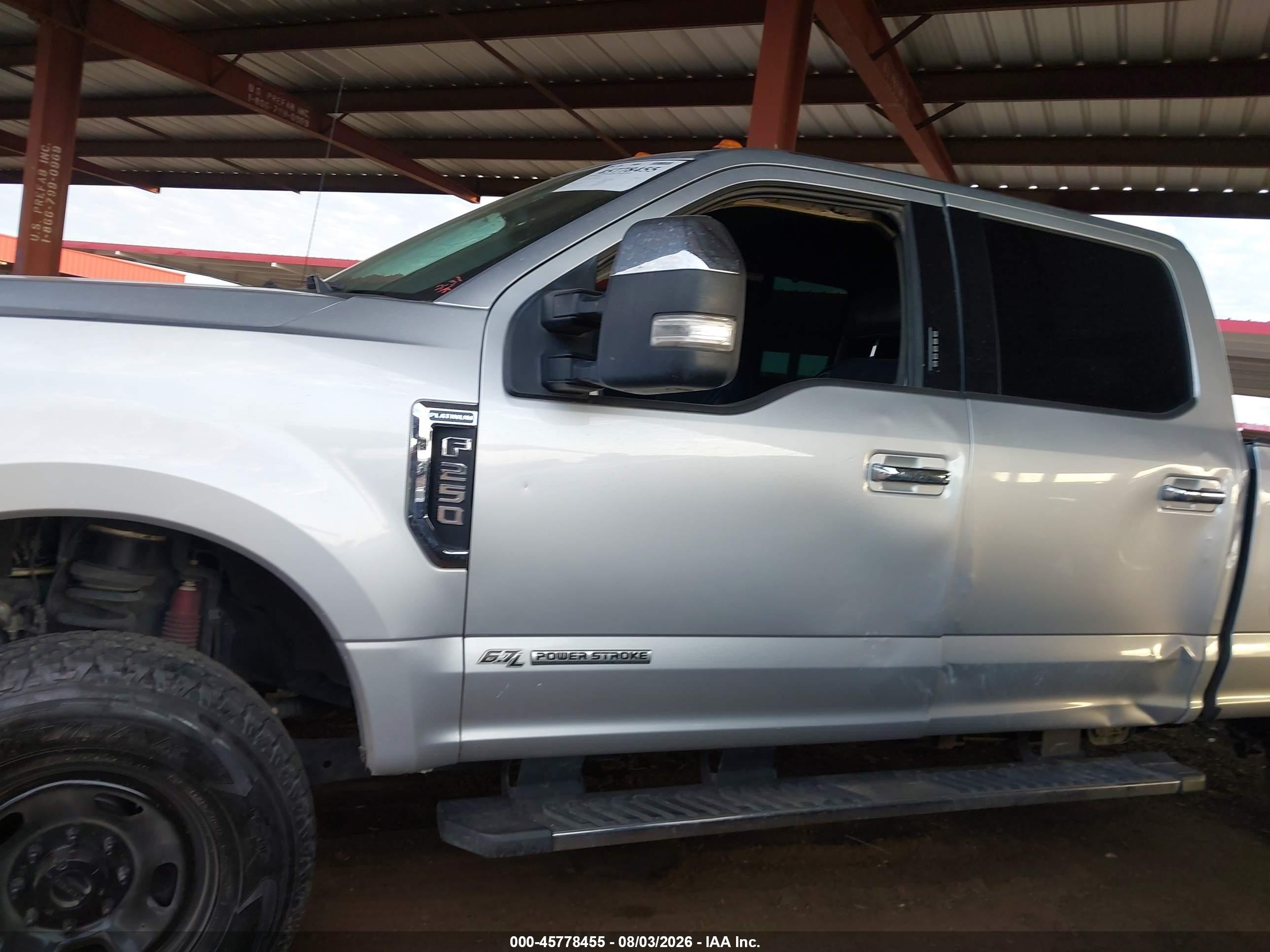 2017 Ford F-250 Lariat Silver vin: 1FT7W2BT2HEE45502