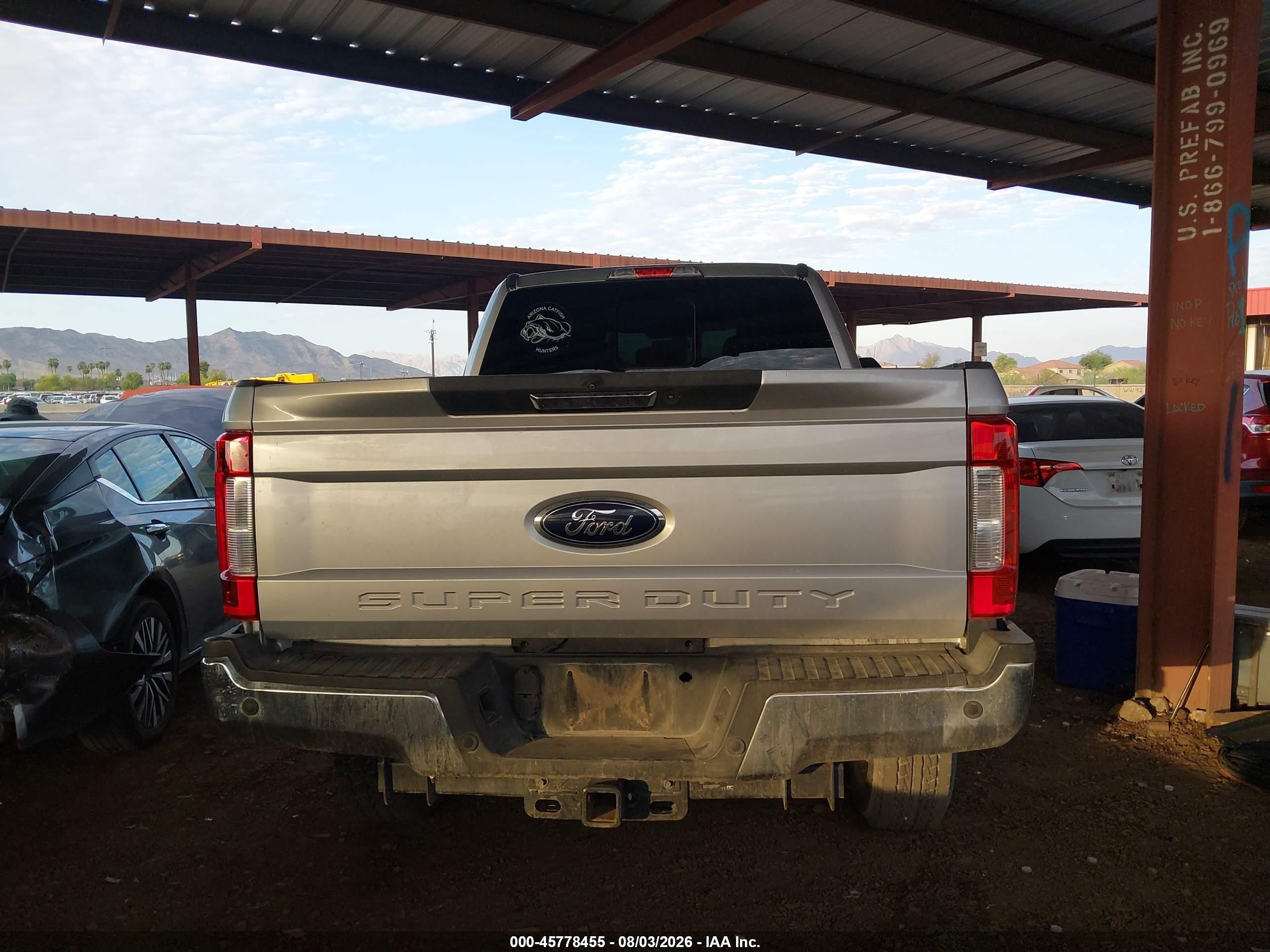 2017 Ford F-250 Lariat Silver vin: 1FT7W2BT2HEE45502