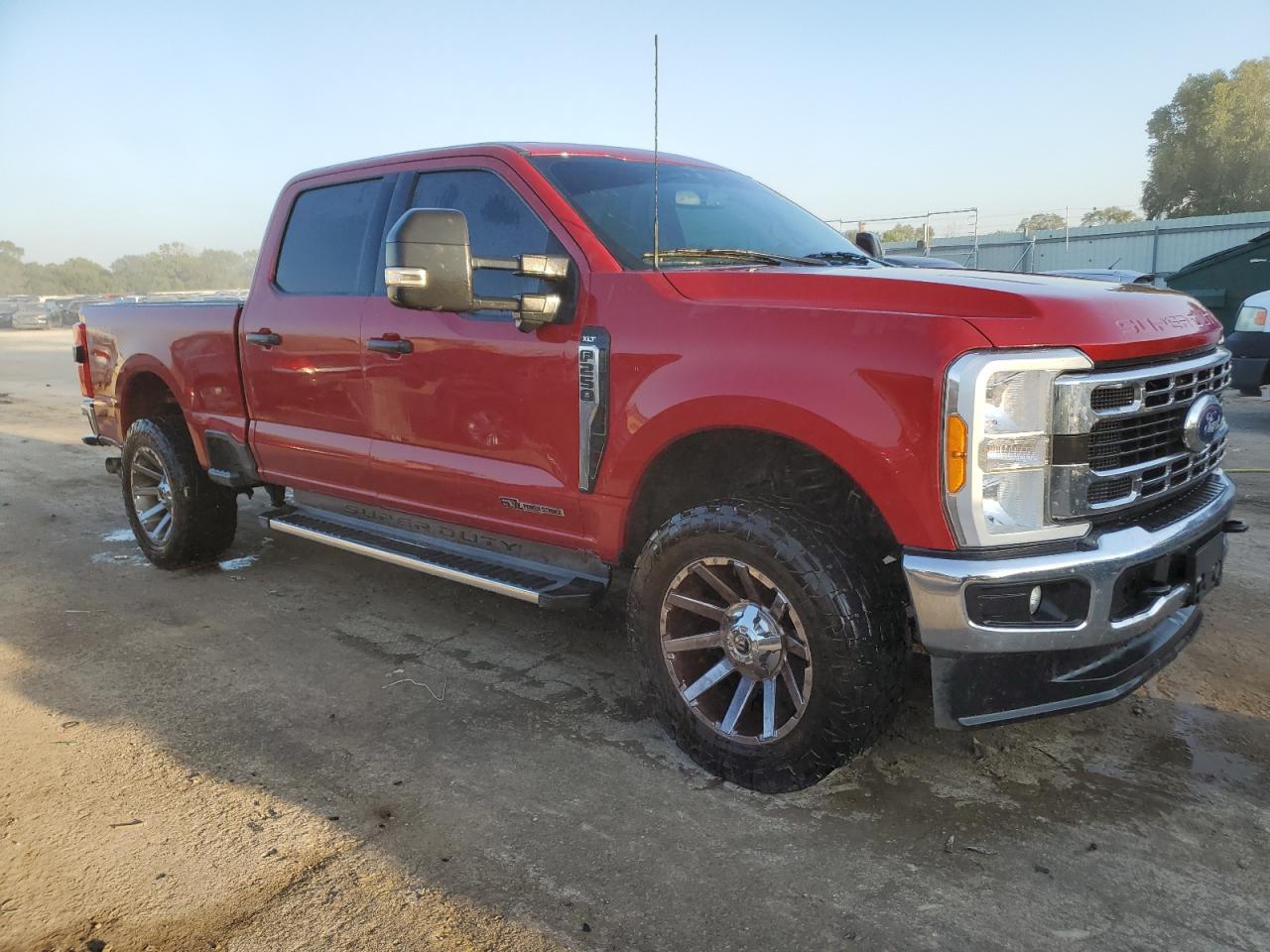 2023 Ford F250 Super Duty Red vin: 1FT7W2BT2PEC56511 Damage: Right Front Tire, Worn, Replacement Required