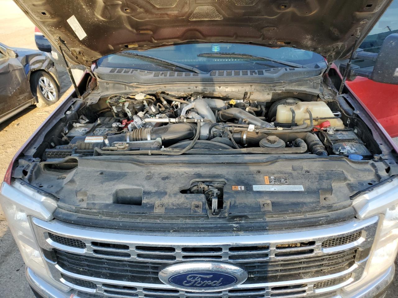 2023 Ford F250 Super Duty Red vin: 1FT7W2BT2PEC56511