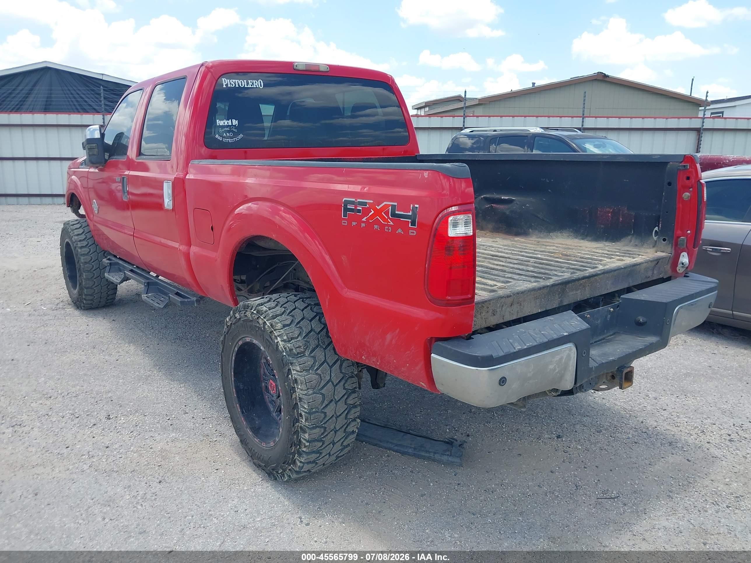 2011 Ford F-250 Xlt Red vin: 1FT7W2BT3BEA87978