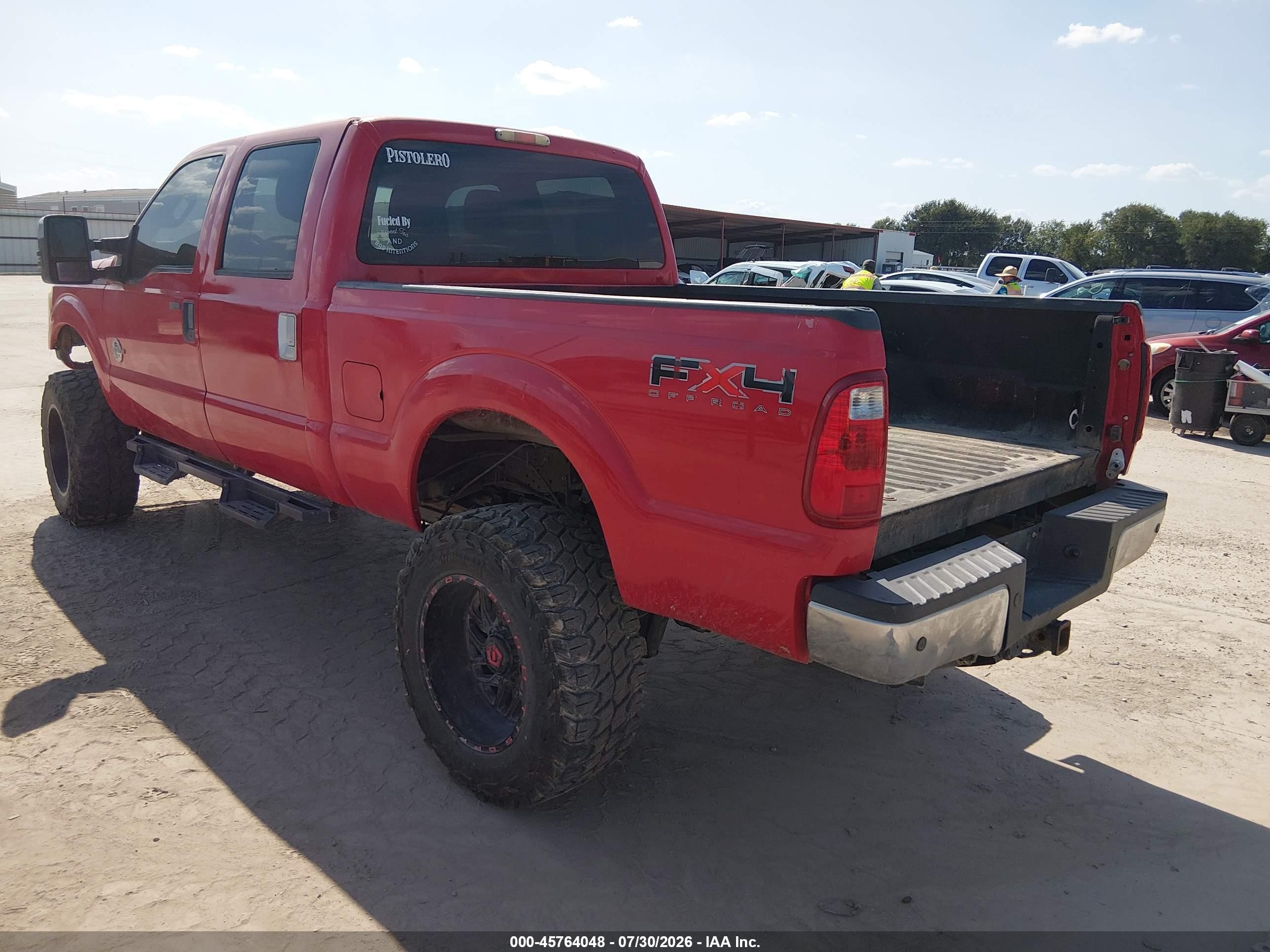 2011 Ford F-250 Xlt Red vin: 1FT7W2BT3BEA87978