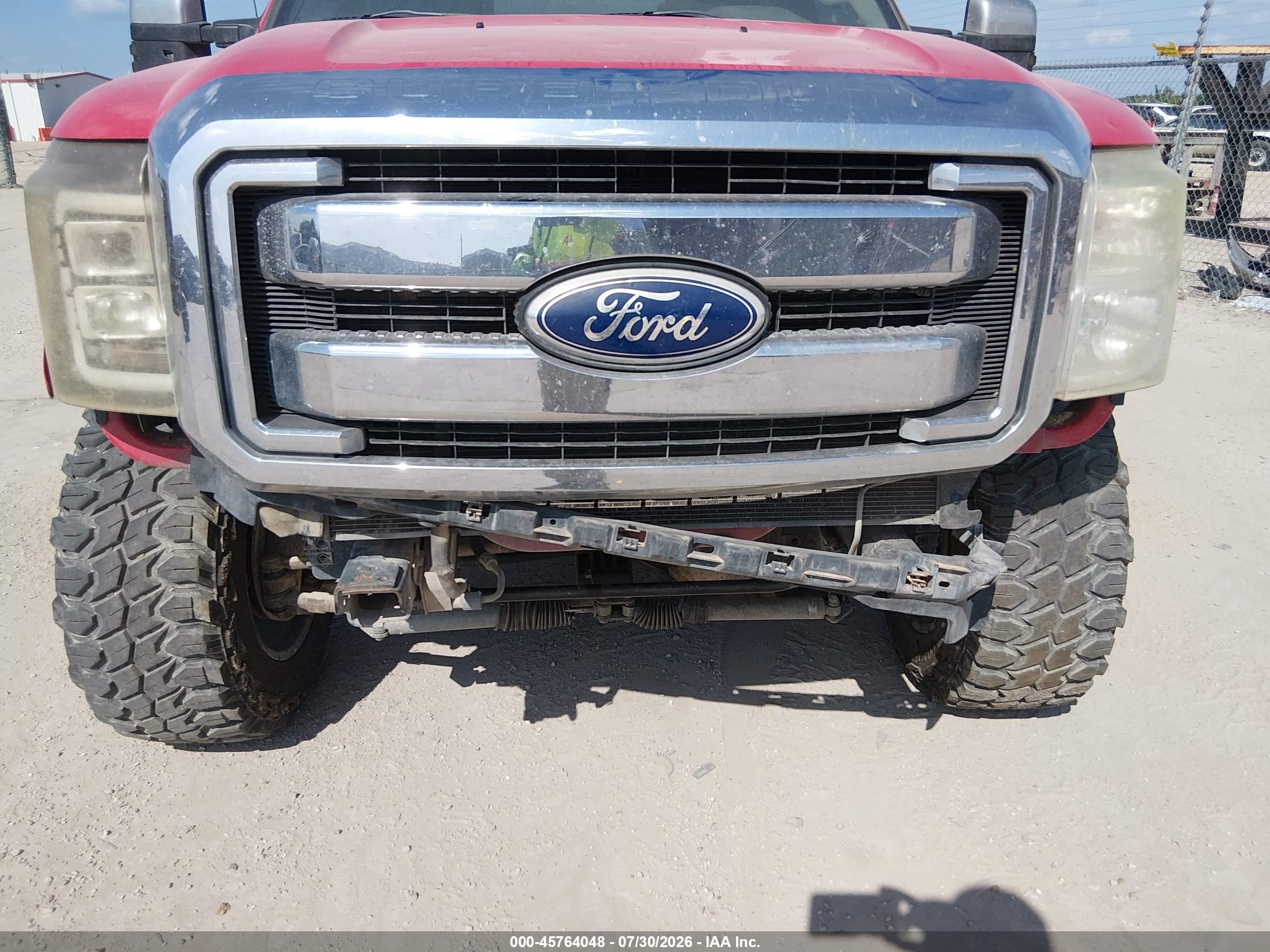 2011 Ford F-250 Xlt Red vin: 1FT7W2BT3BEA87978