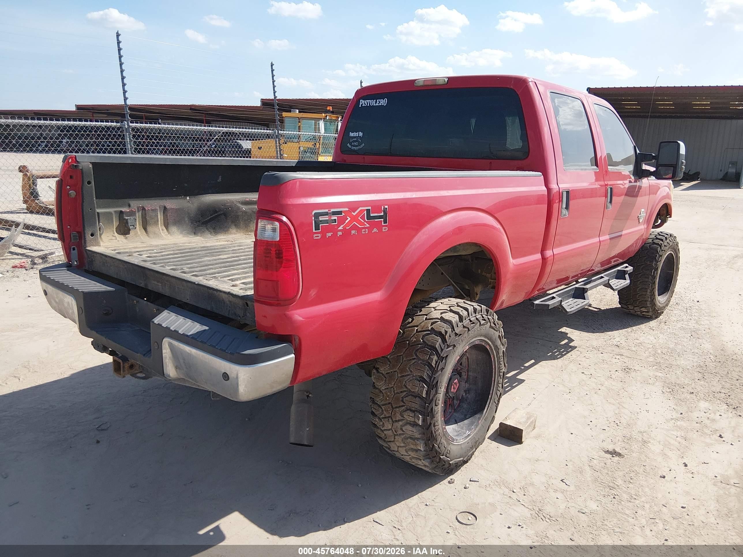 2011 Ford F-250 Xlt Red vin: 1FT7W2BT3BEA87978